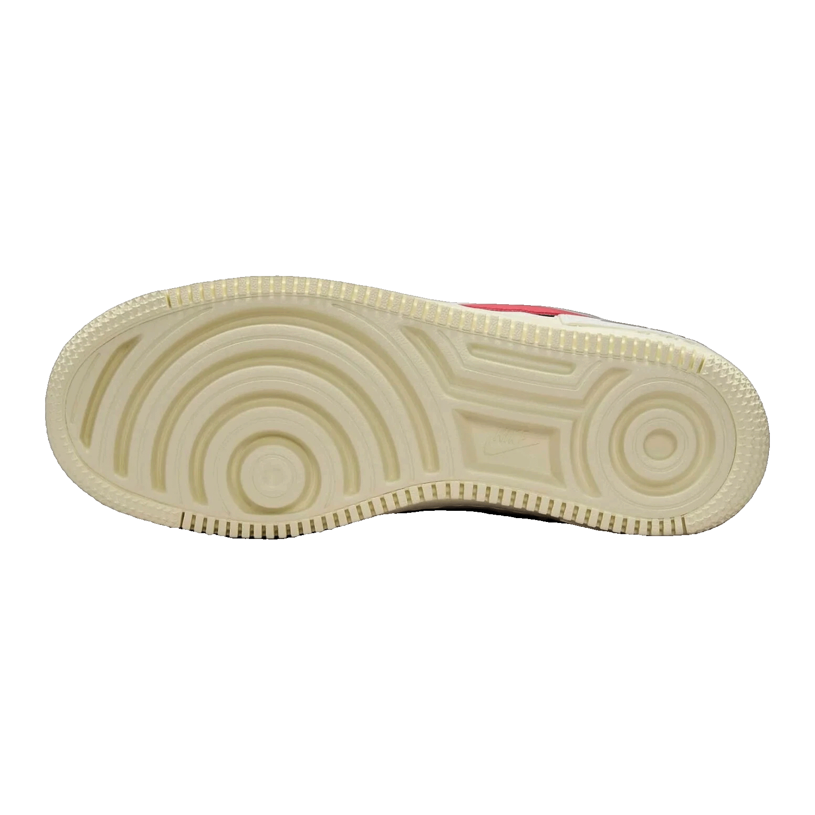 Nike Air Force 1 Low Shadow White Silver Gym Red (W) Sohle