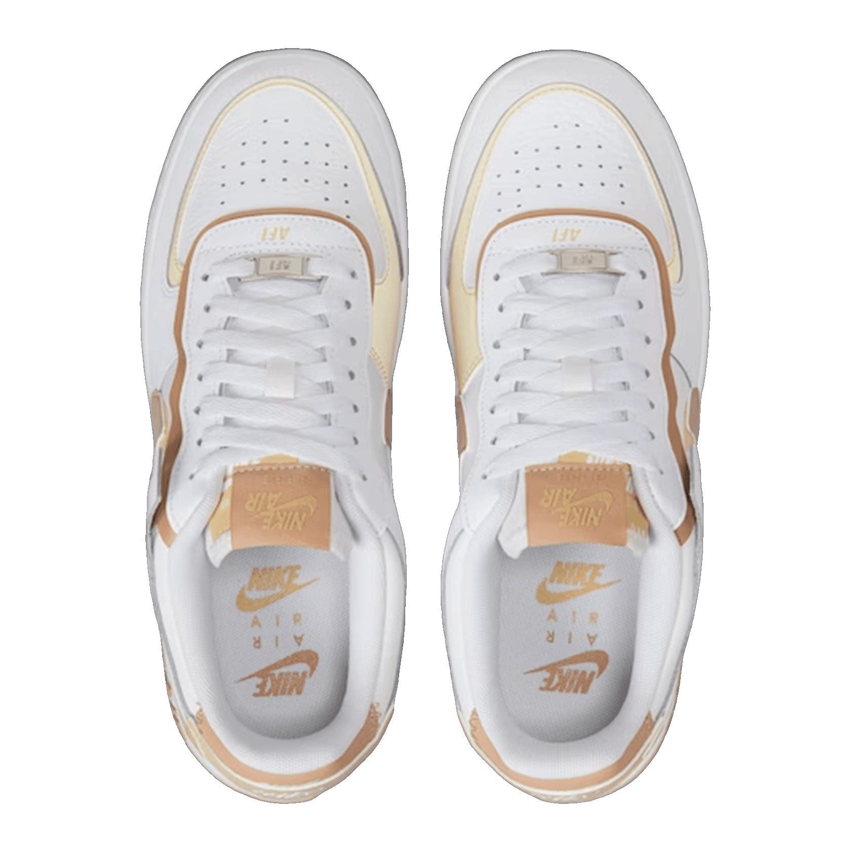 Nike Air Force 1 Low Shadow White Team Gold Rattan (W) Oben