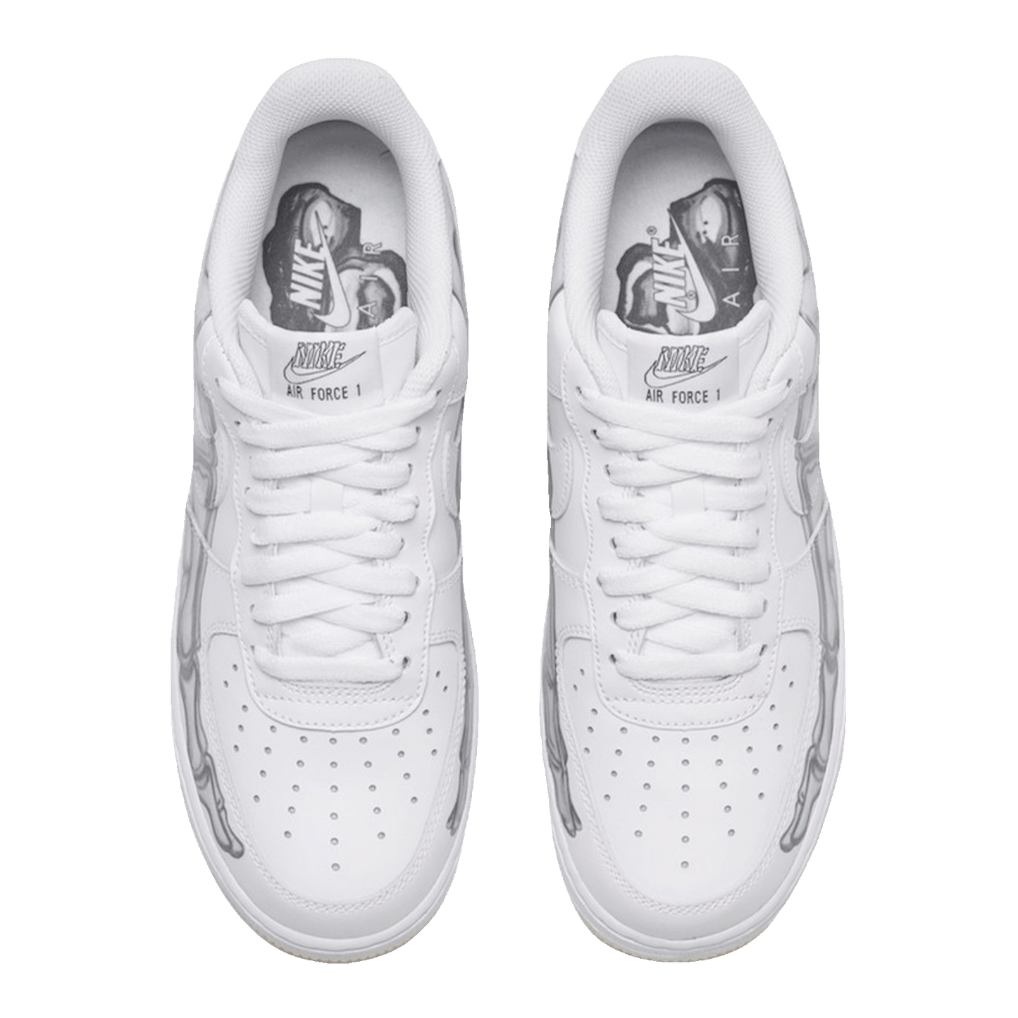 Nike Air Force 1 Low Skeleton Halloween (2018) Oben