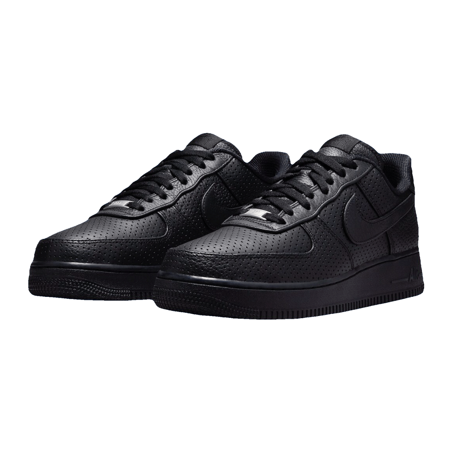 Nike Air Force 1 Low SP Triple Black Perforated Side
