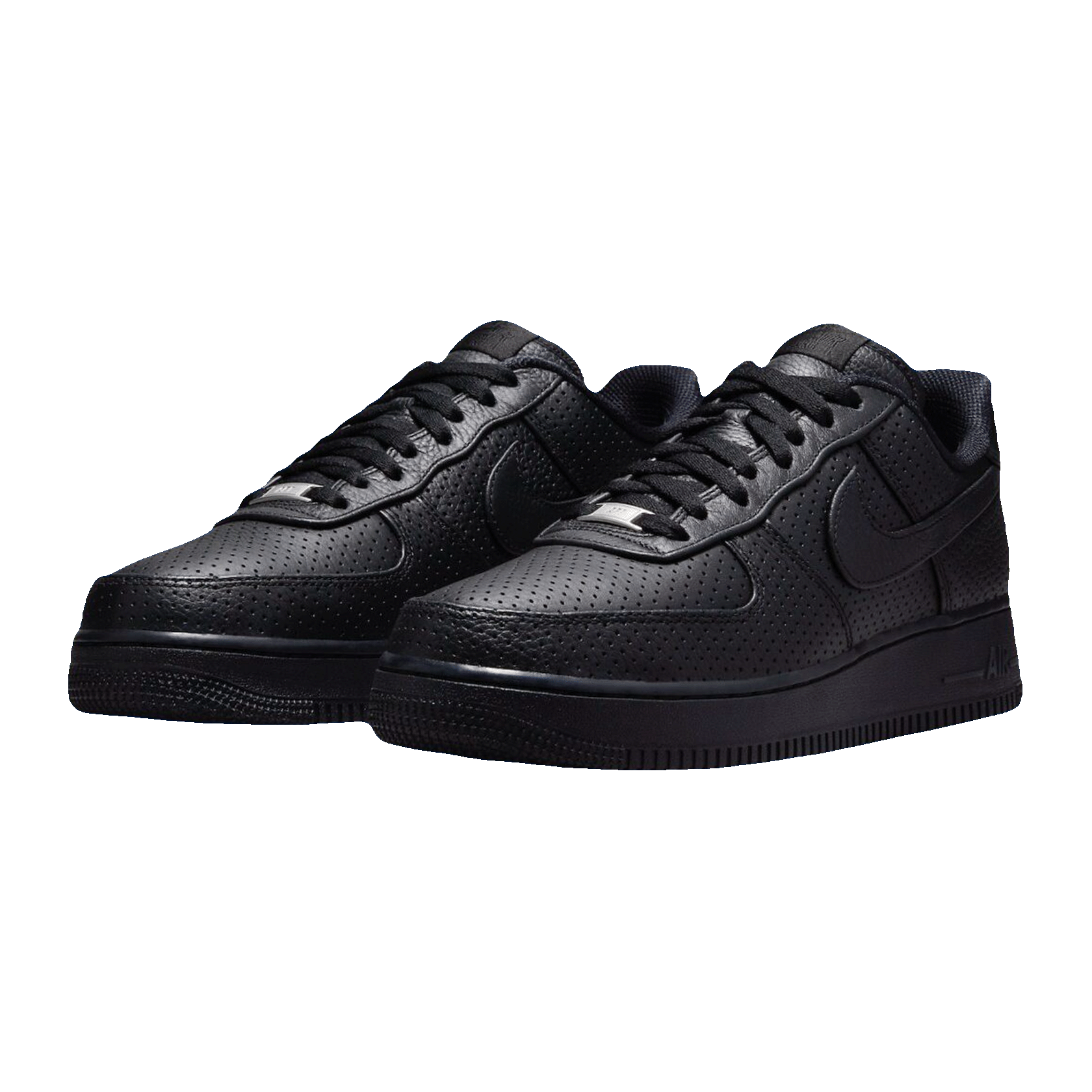 Nike Air Force 1 Low SP Triple Black Perforated Side