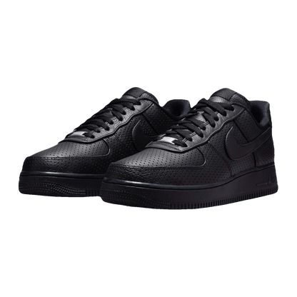 Nike Air Force 1 Low SP Triple Black Perforated Side