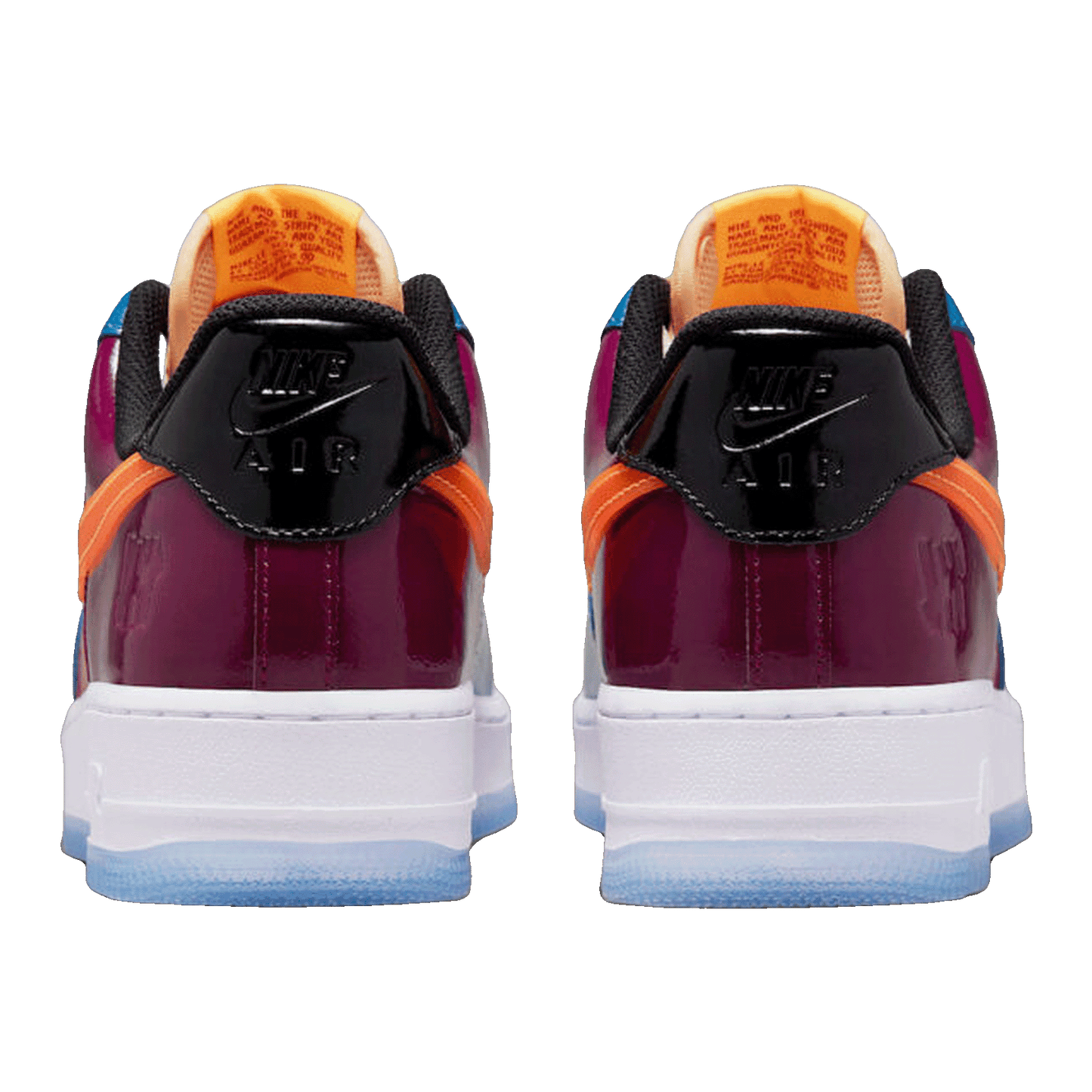 Nike Air Force 1 Low SP Undefeated Multi-Patent Total Orange Back