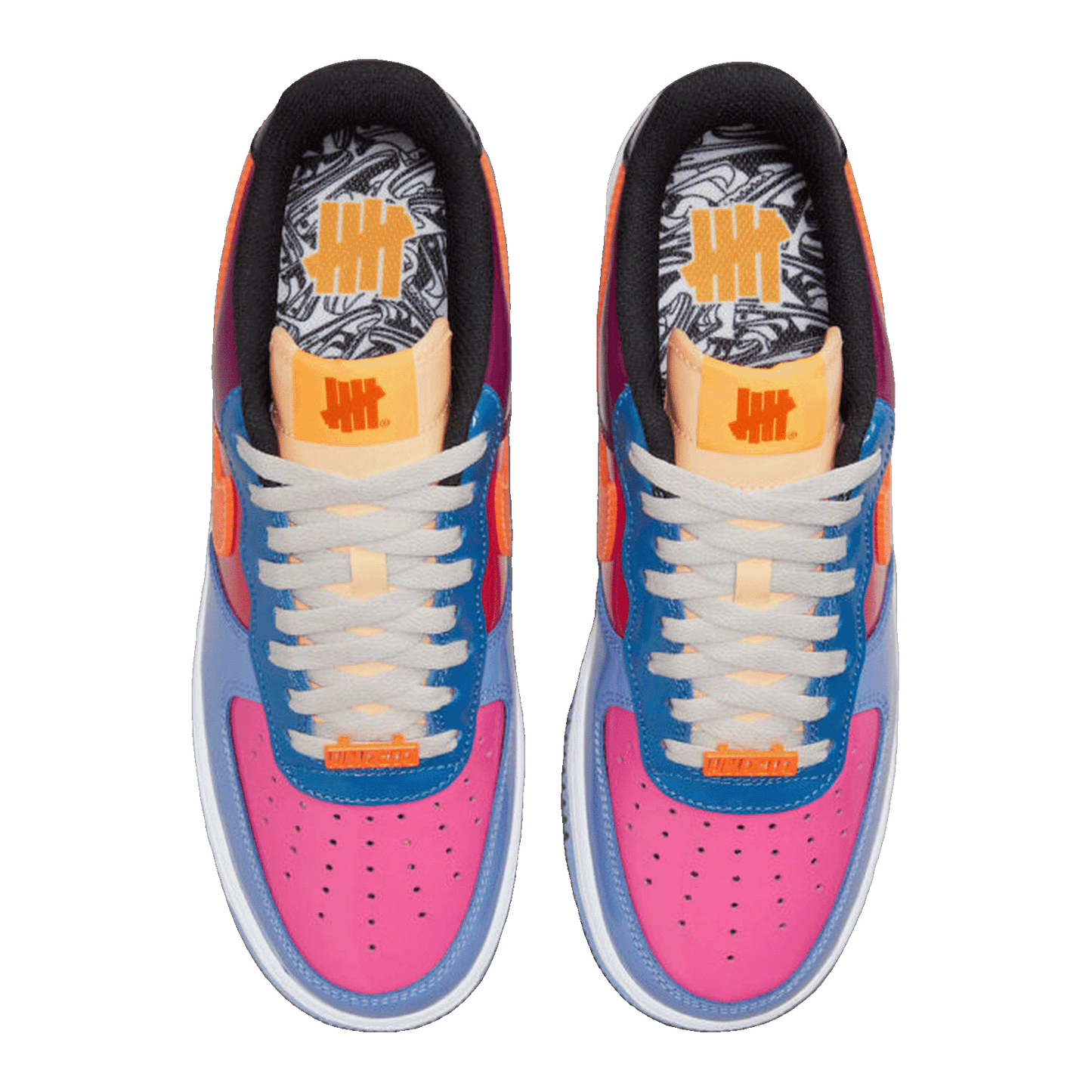 Nike Air Force 1 Low SP Undefeated Multi-Patent Total Orange Oben
