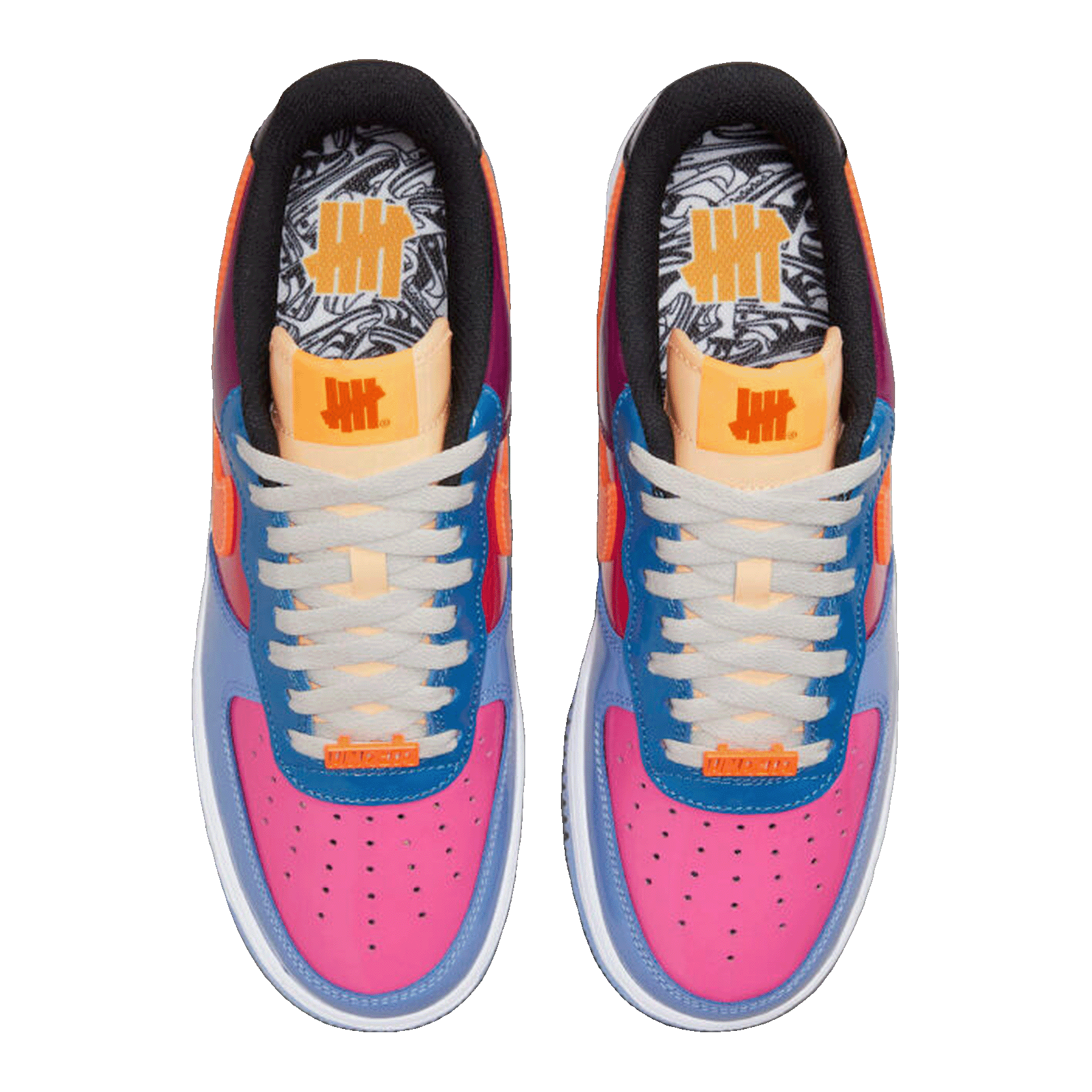 Nike Air Force 1 Low SP Undefeated Multi-Patent Total Orange Oben