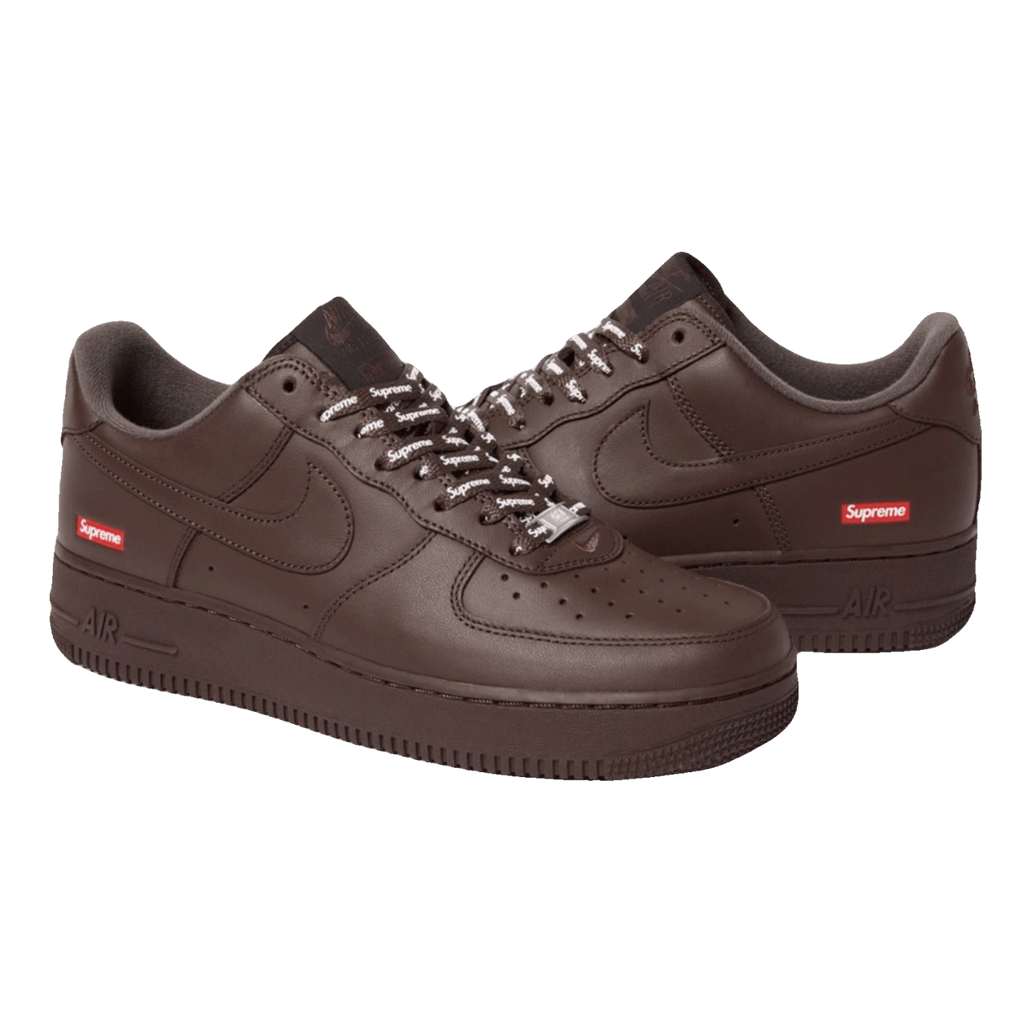 Nike Air Force 1 Low Supreme Baroque Brown Side