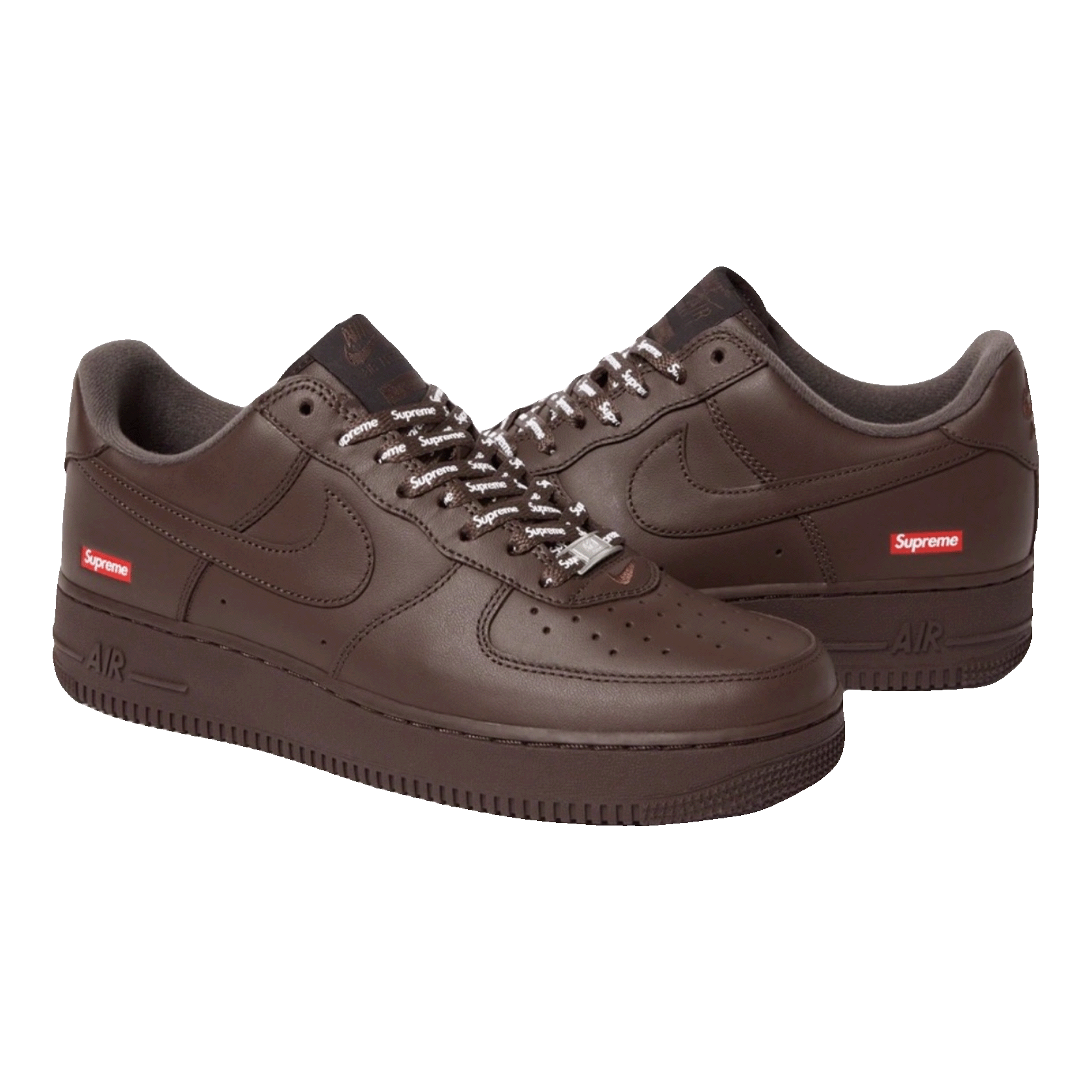 Nike Air Force 1 Low Supreme Baroque Brown Side