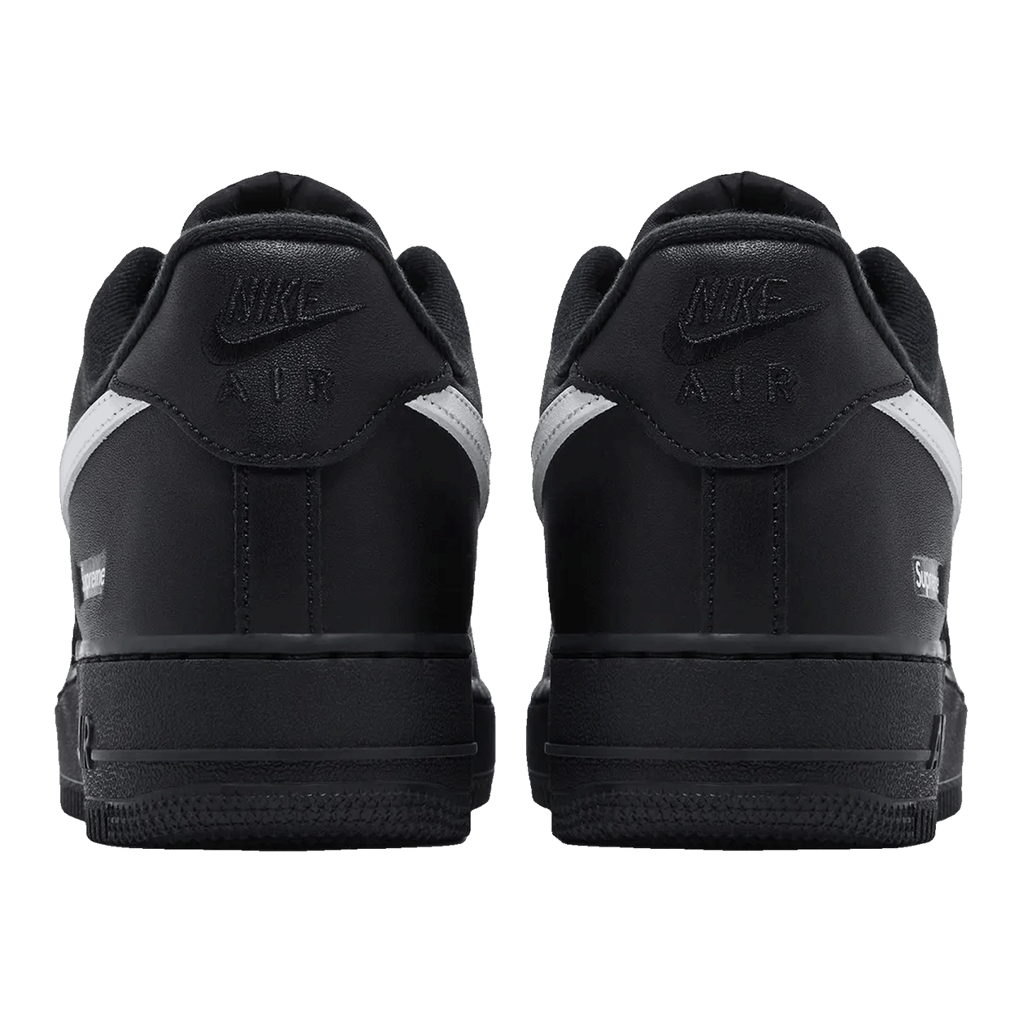 Nike Air Force 1 Low Supreme Black White Back