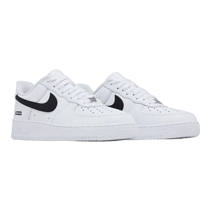 Nike Air Force 1 Low Supreme White Black Side