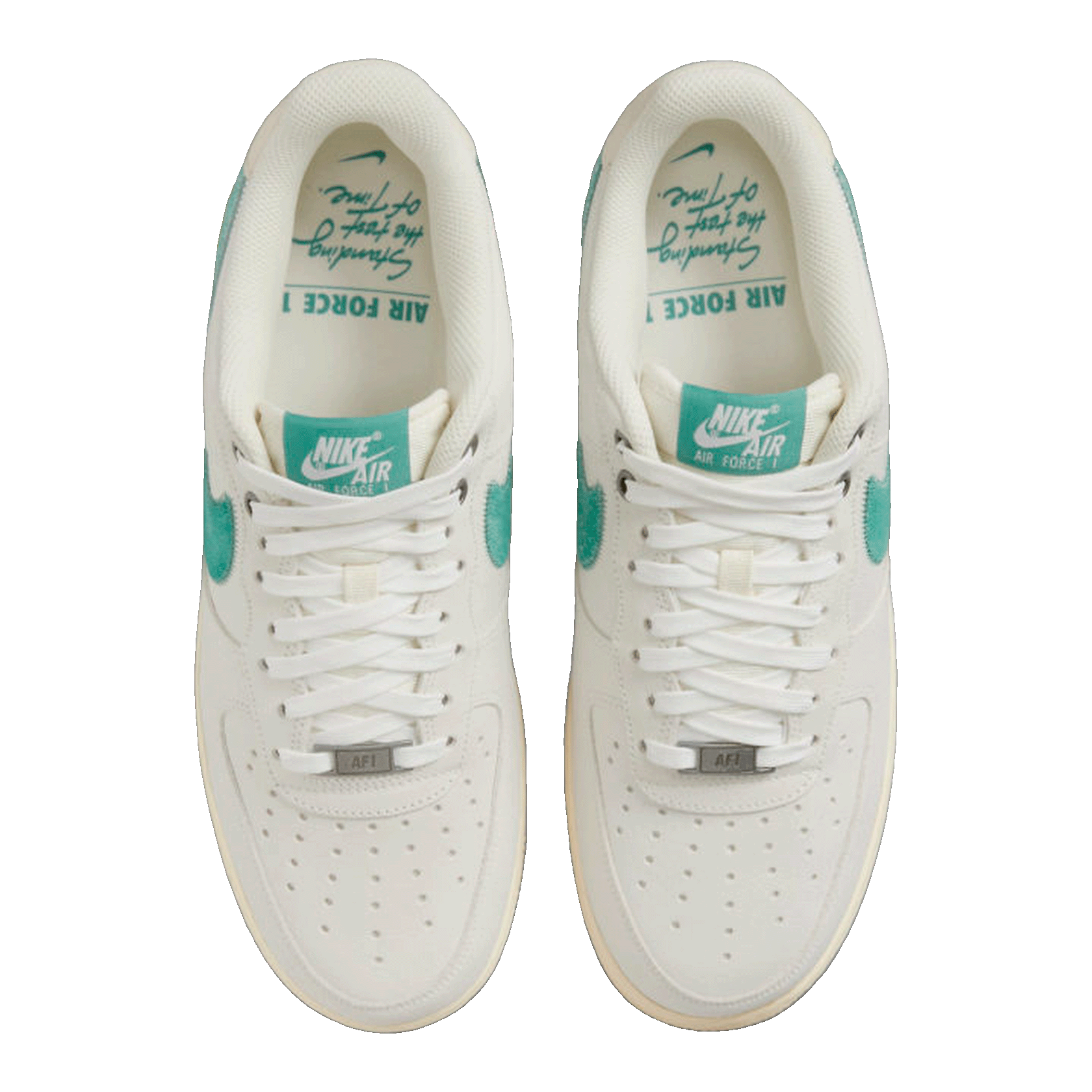 Nike Air Force 1 Low Test of Time Sail Green Oben