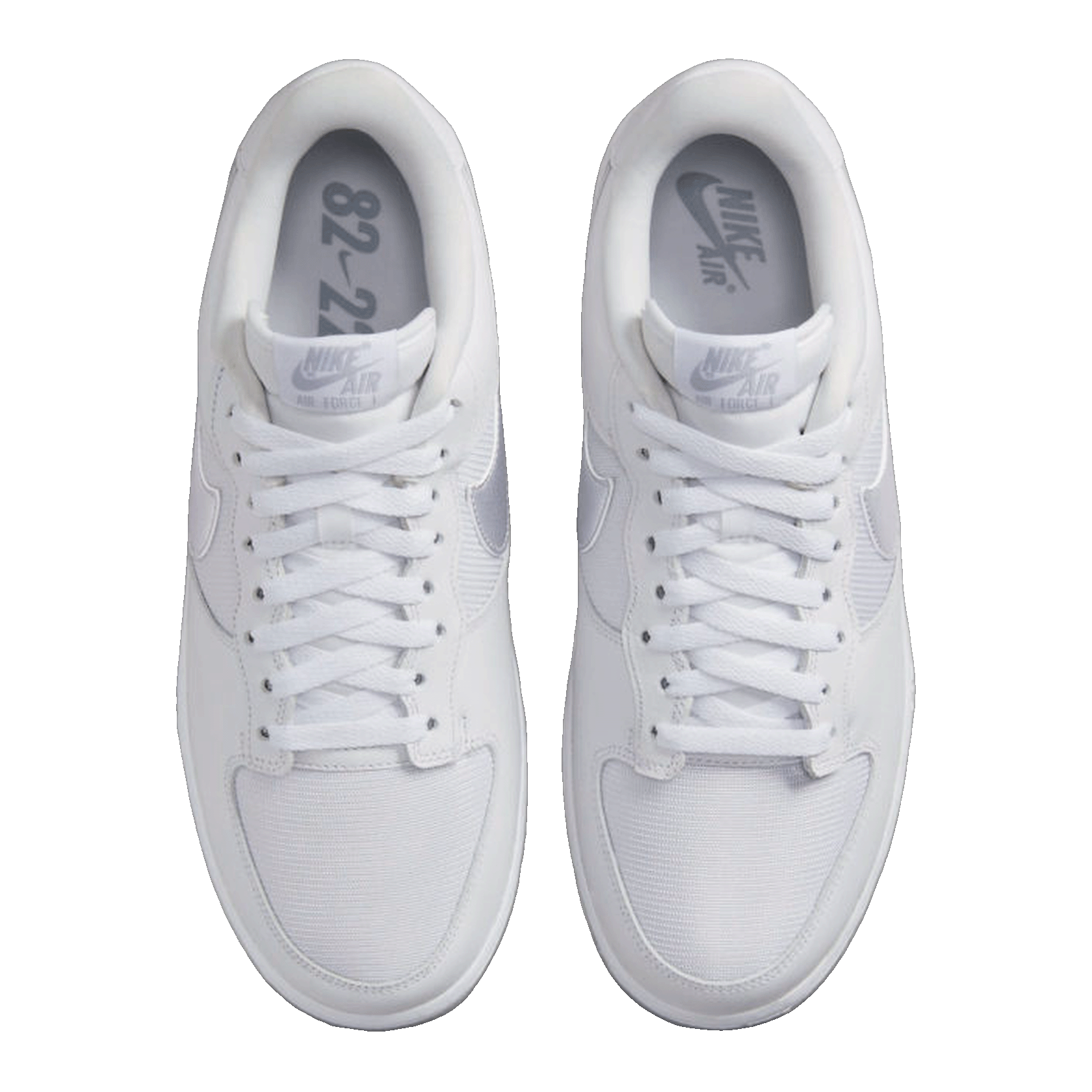 Nike Air Force 1 Low Unity White Silver Oben