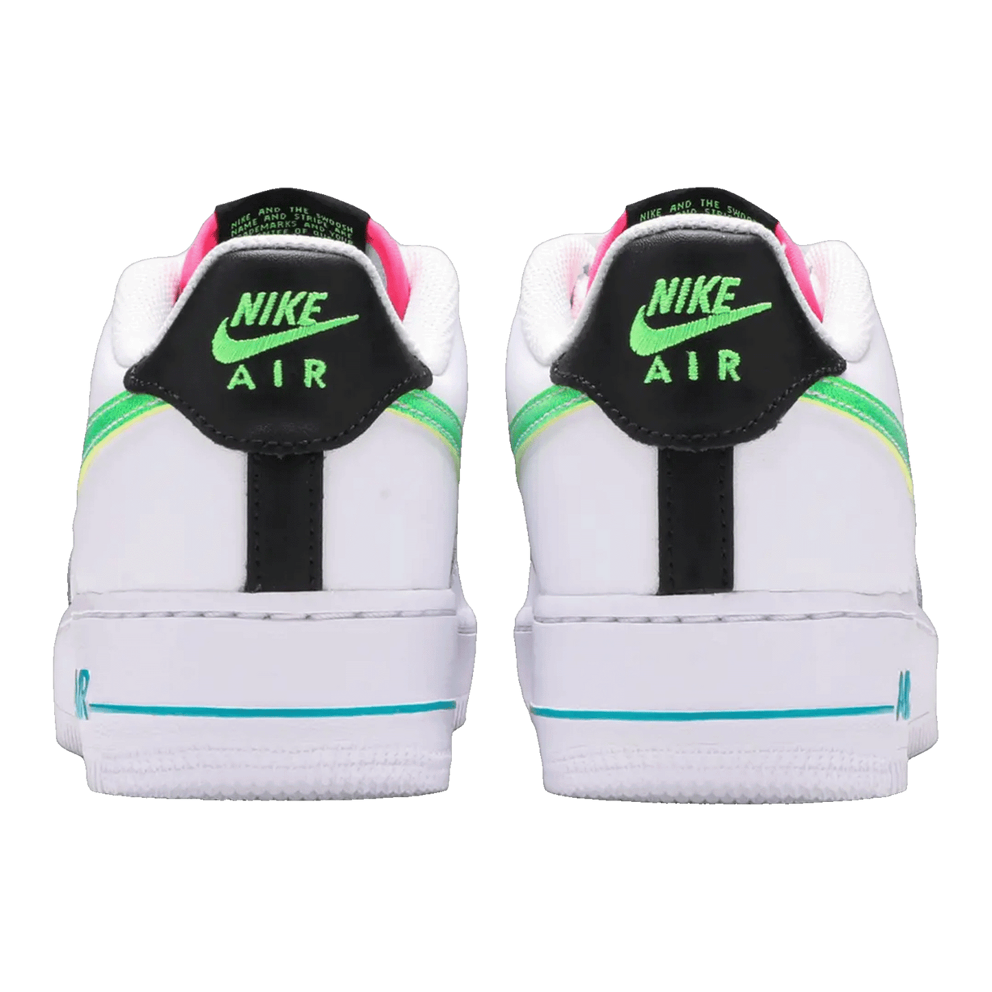 Nike Air Force 1 Low White Aquamarine (GS) Back