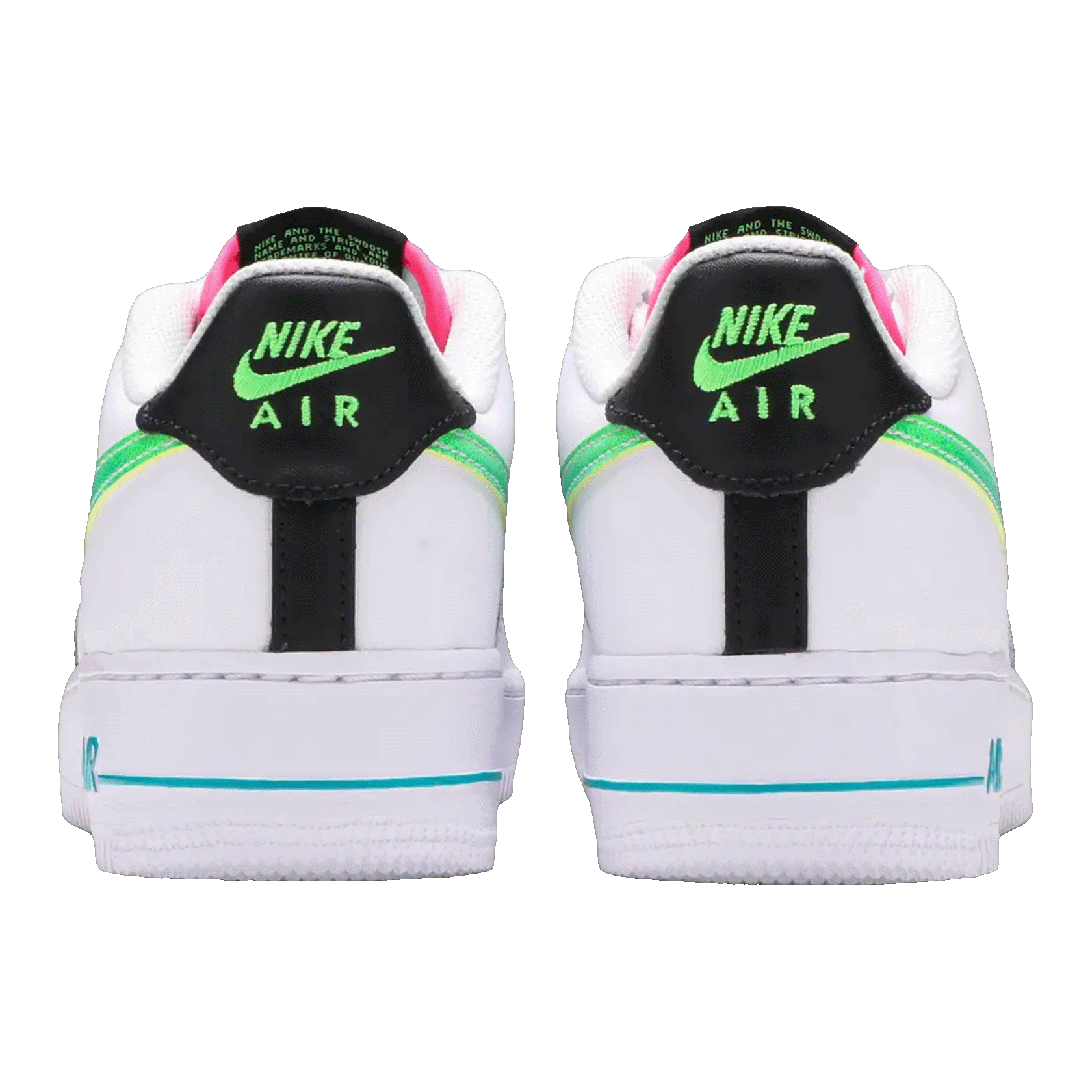 Nike Air Force 1 Low White Aquamarine (GS) Back