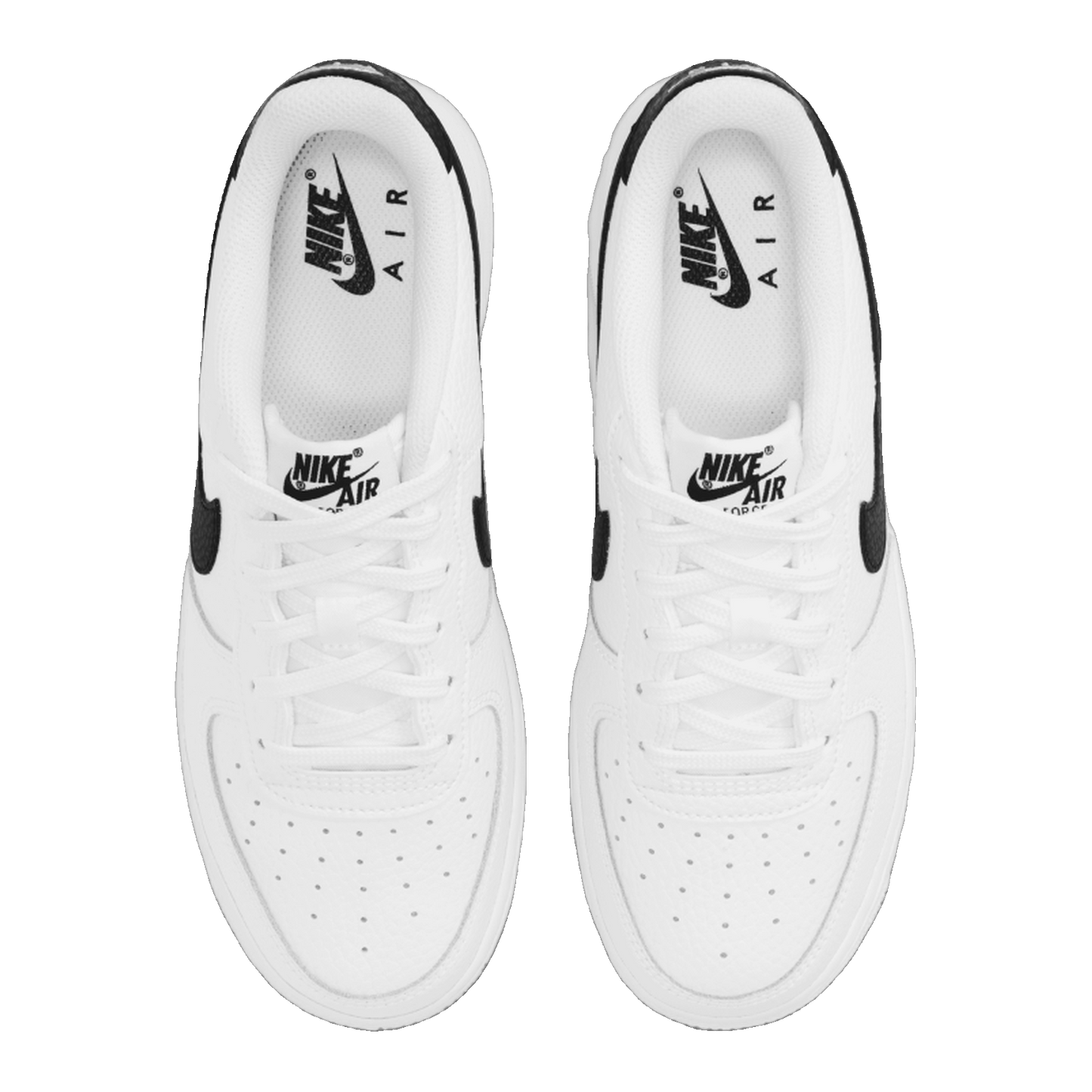 Nike Air Force 1 Low White Black (GS) Oben