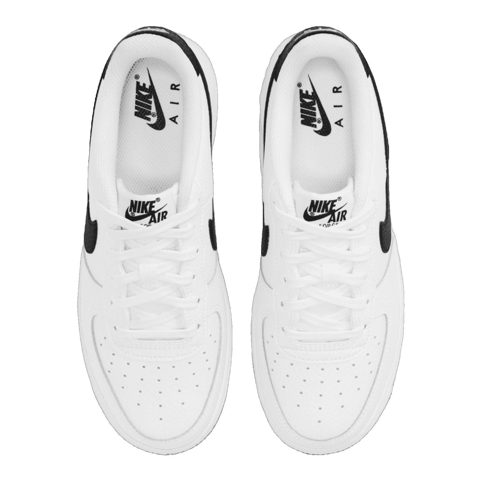 Nike Air Force 1 Low White Black (GS) Oben