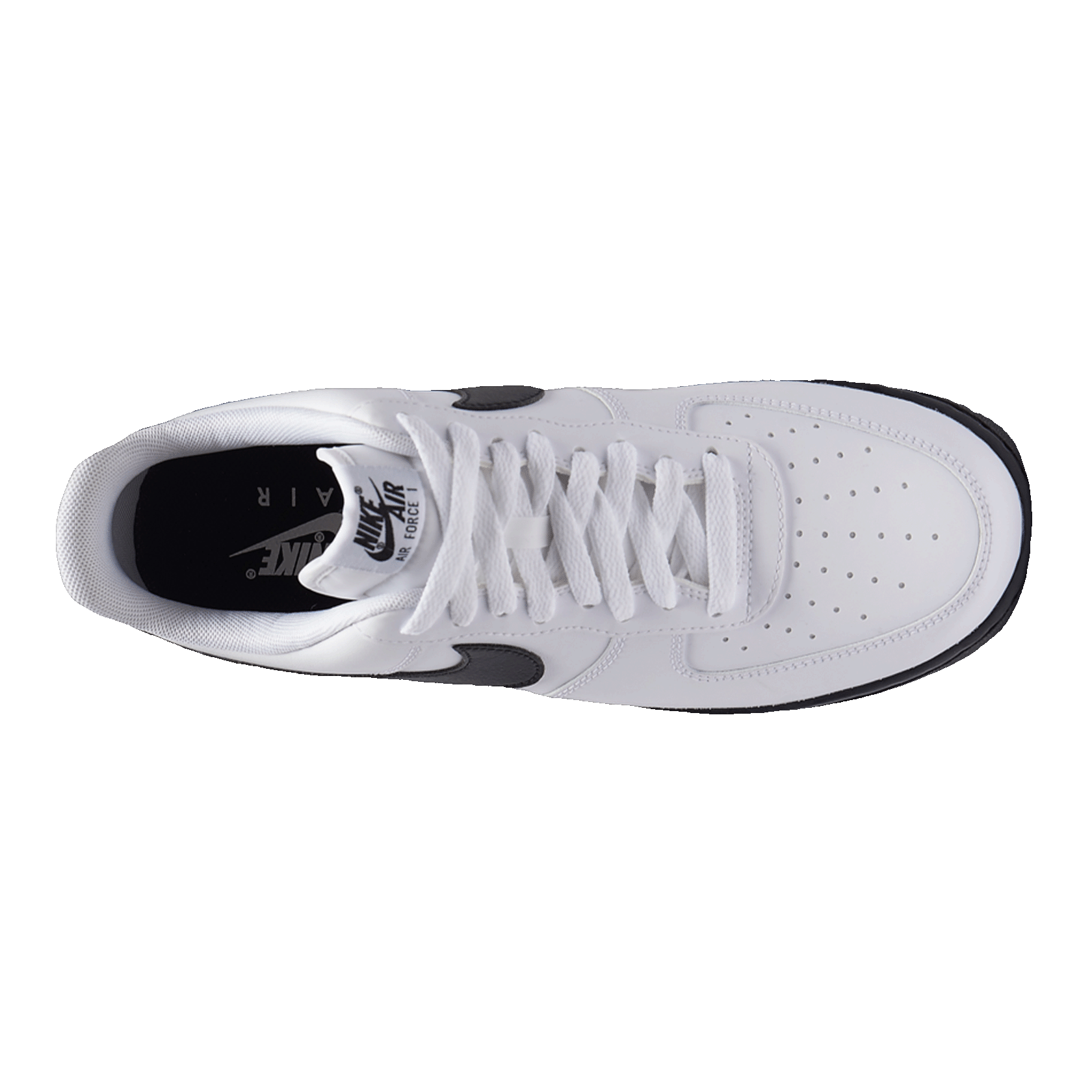 Nike Air Force 1 Low White Black Midsole (GS) Oben