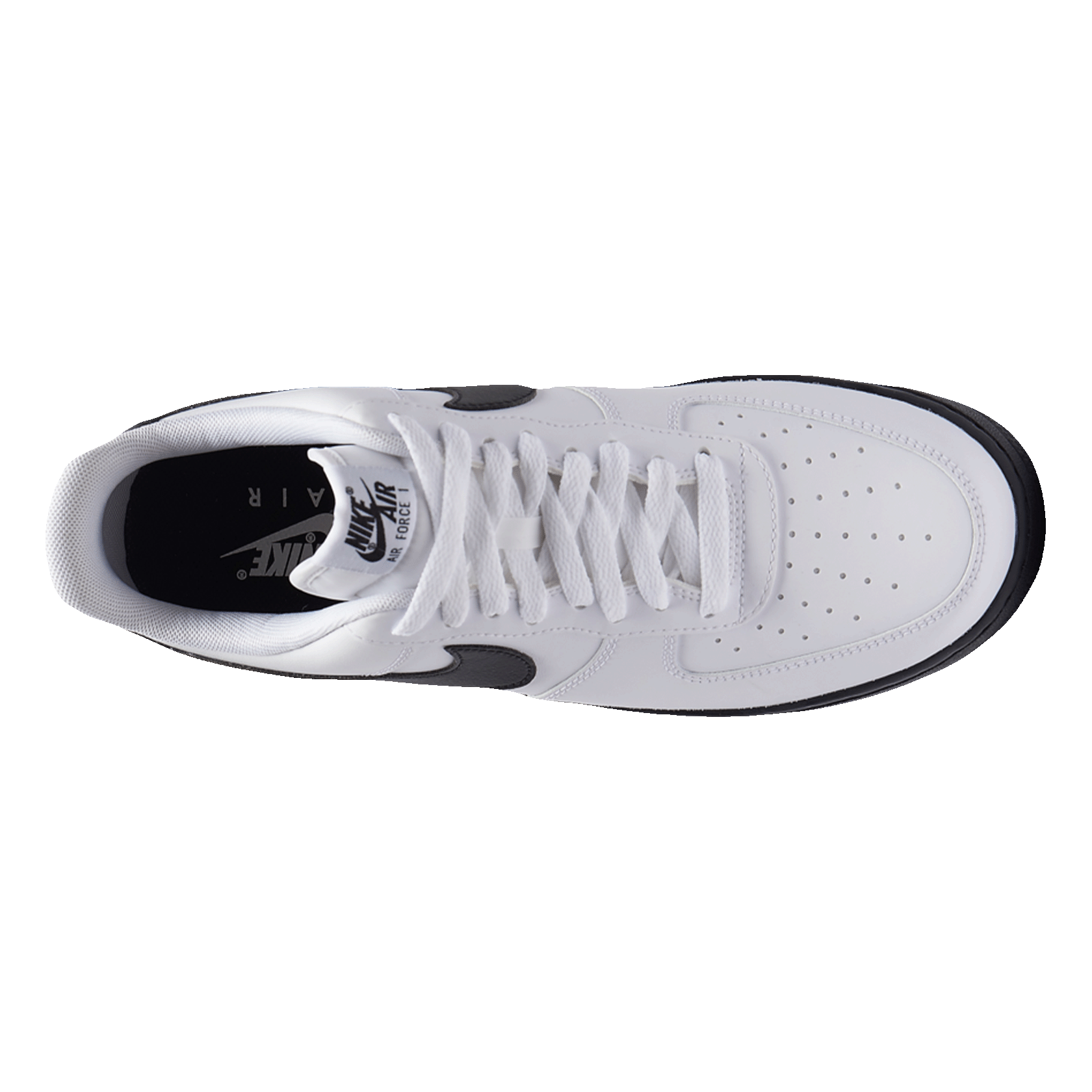 Nike Air Force 1 Low White Black Midsole Oben