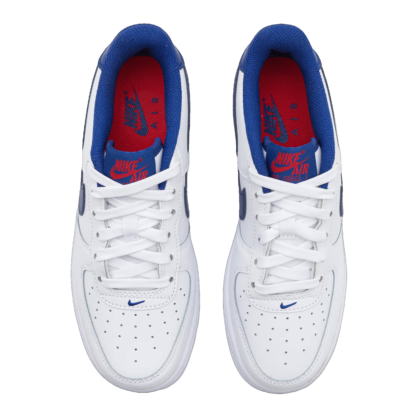 Nike Air Force 1 Low White Deep Royal (GS) Oben