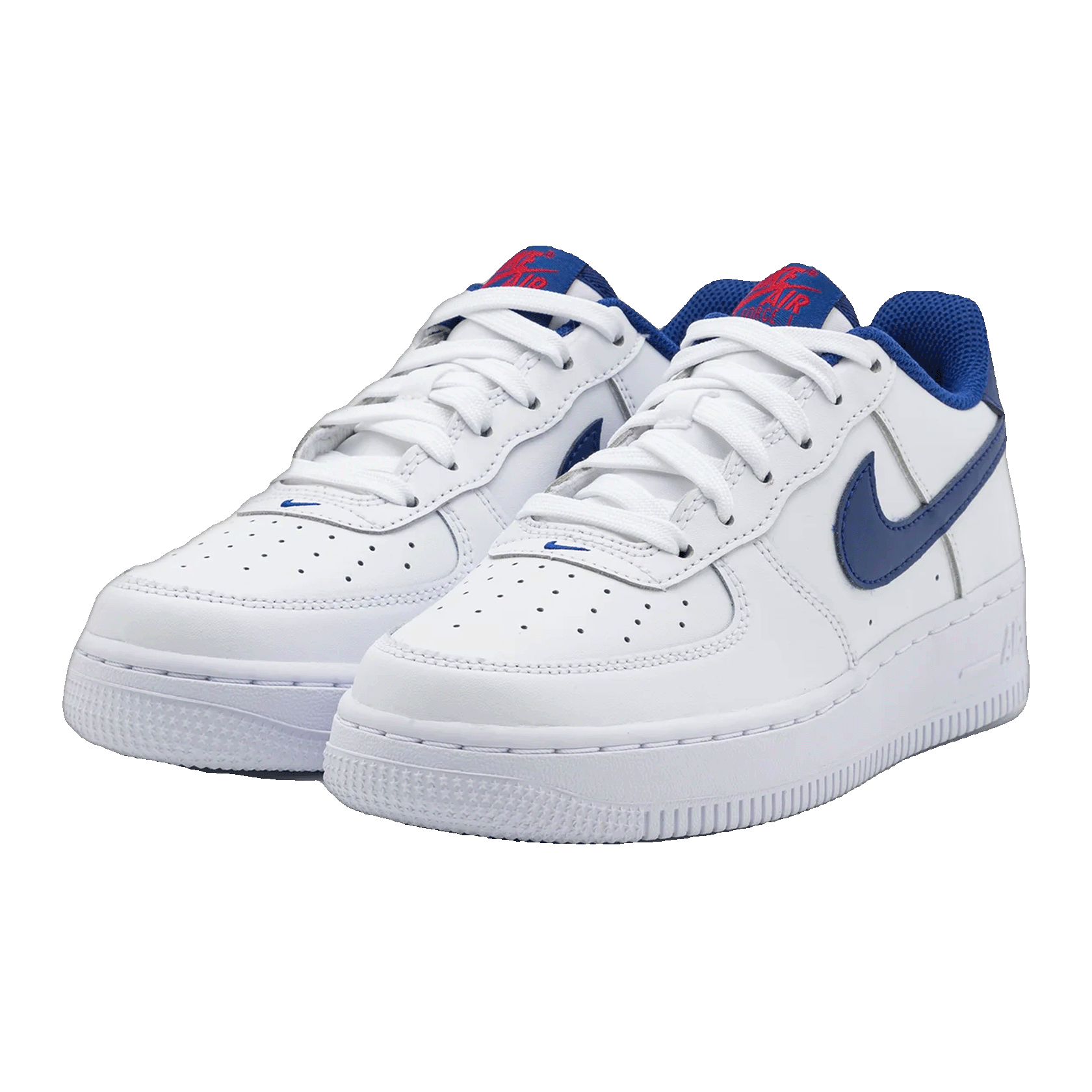 Nike Air Force 1 Low White Deep Royal (GS) Side