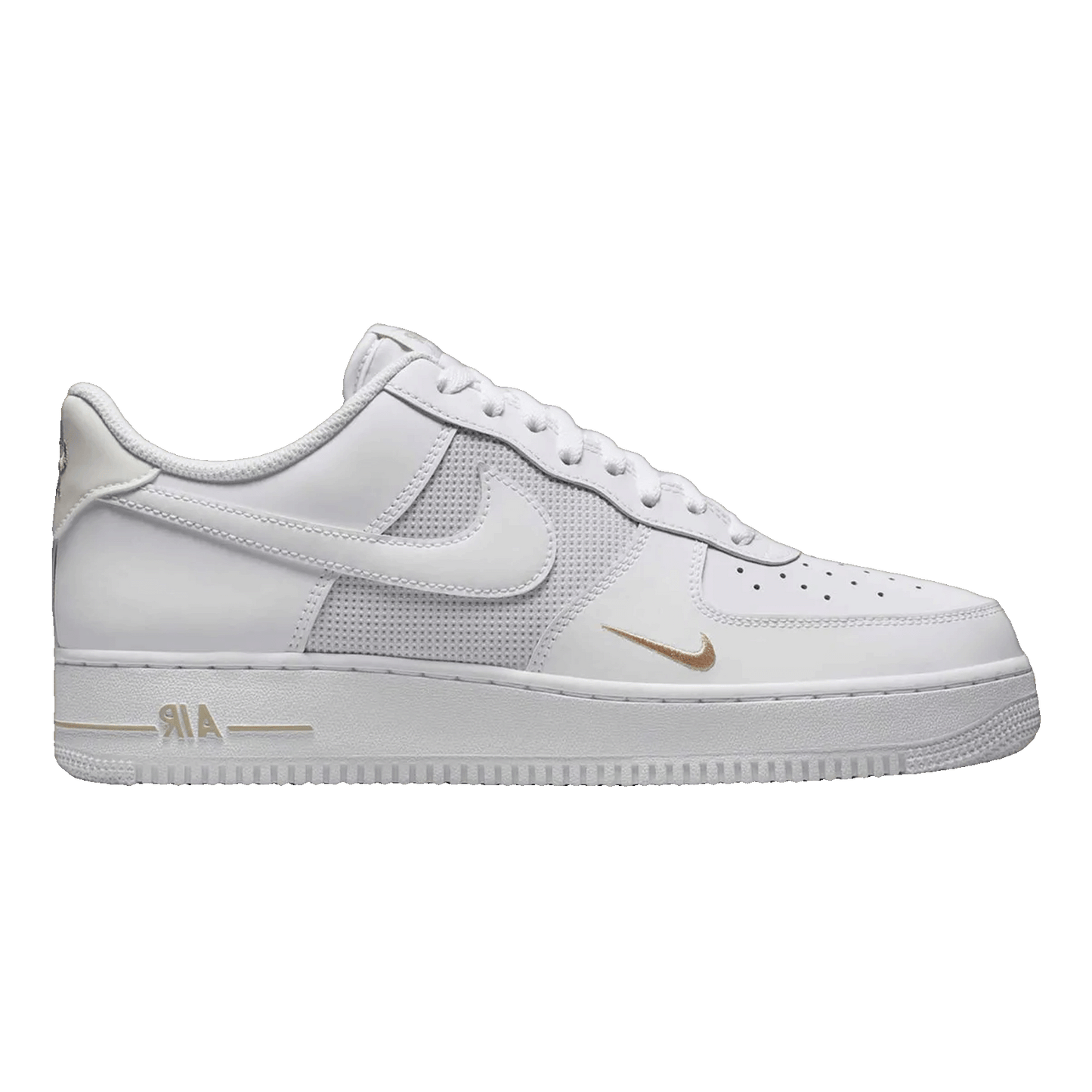 Nike Air Force 1 Low White Desert Khaki Mini Swoosh