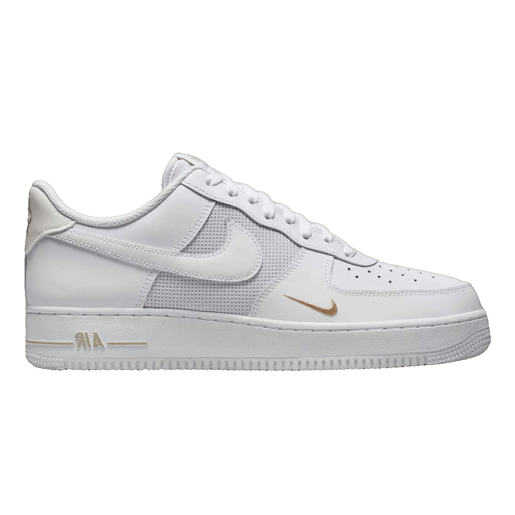 Nike Air Force 1 Low White Desert Khaki Mini Swoosh