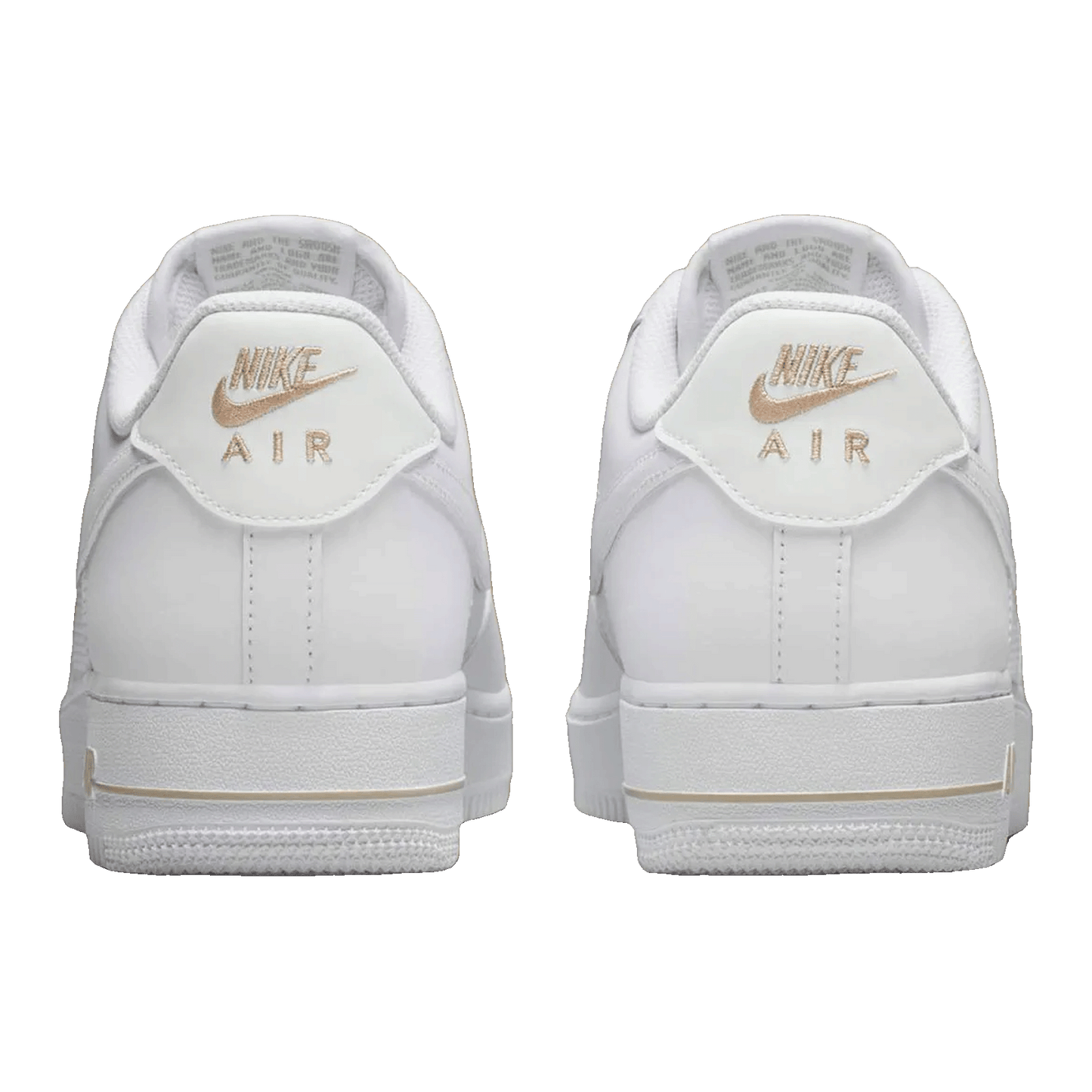 Nike Air Force 1 Low White Desert Khaki Mini Swoosh Back