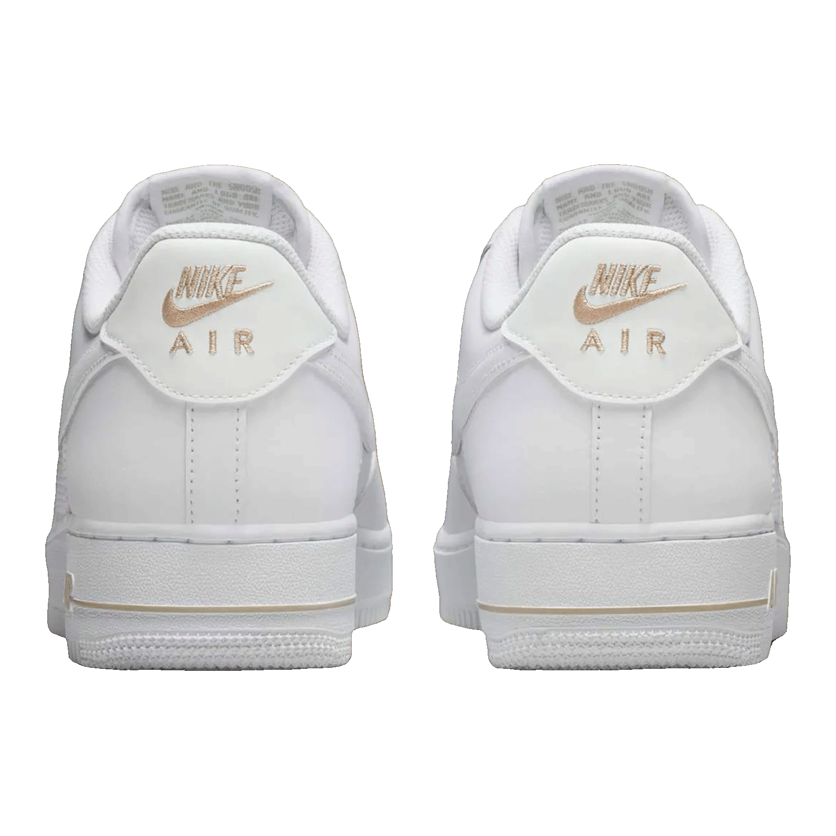 Nike Air Force 1 Low White Desert Khaki Mini Swoosh Back