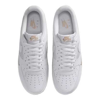 Nike Air Force 1 Low White Desert Khaki Mini Swoosh Oben