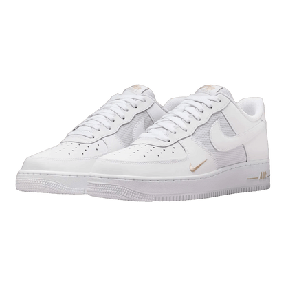 Nike Air Force 1 Low White Desert Khaki Mini Swoosh Side