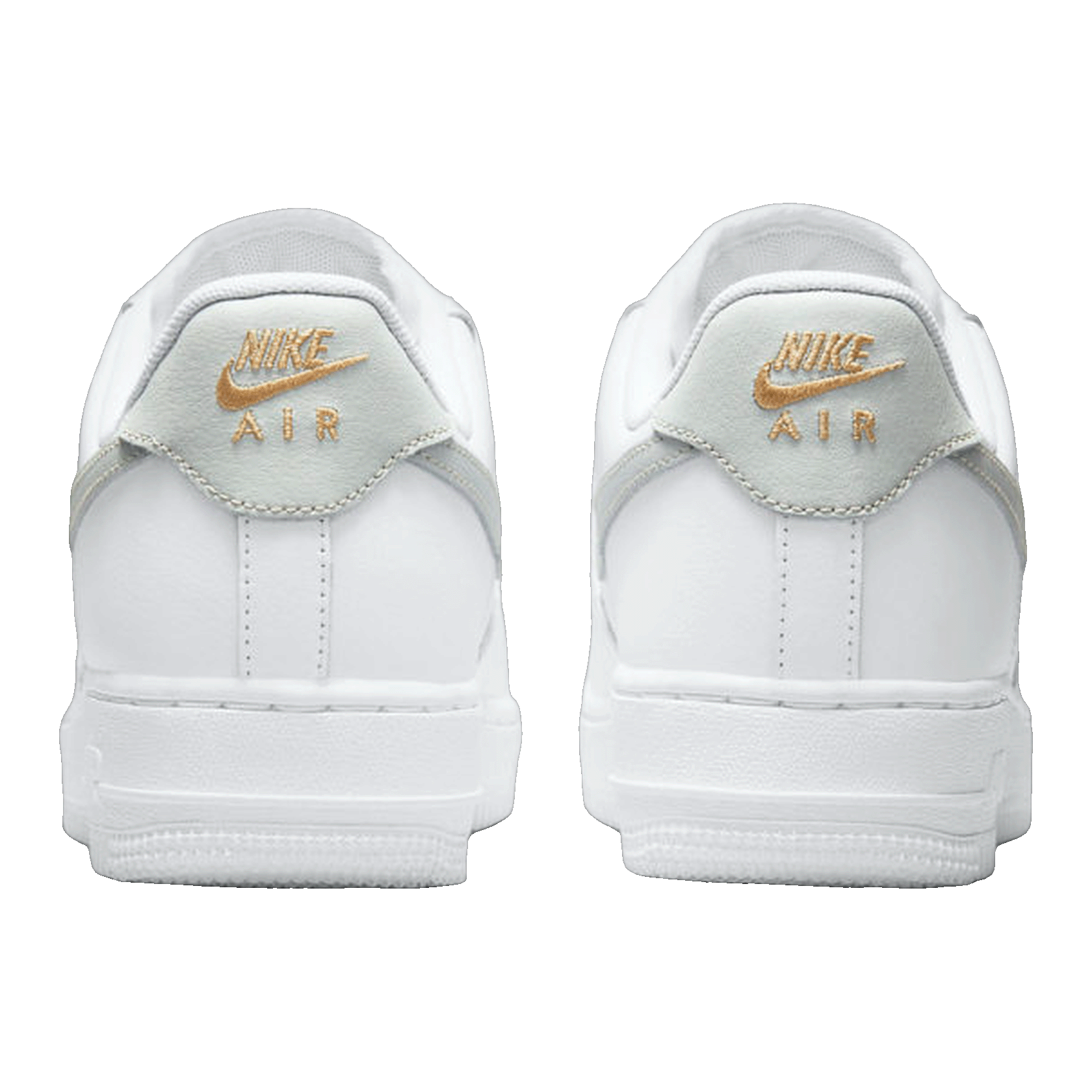 Nike Air Force 1 Low White Grey Gold (W) Back