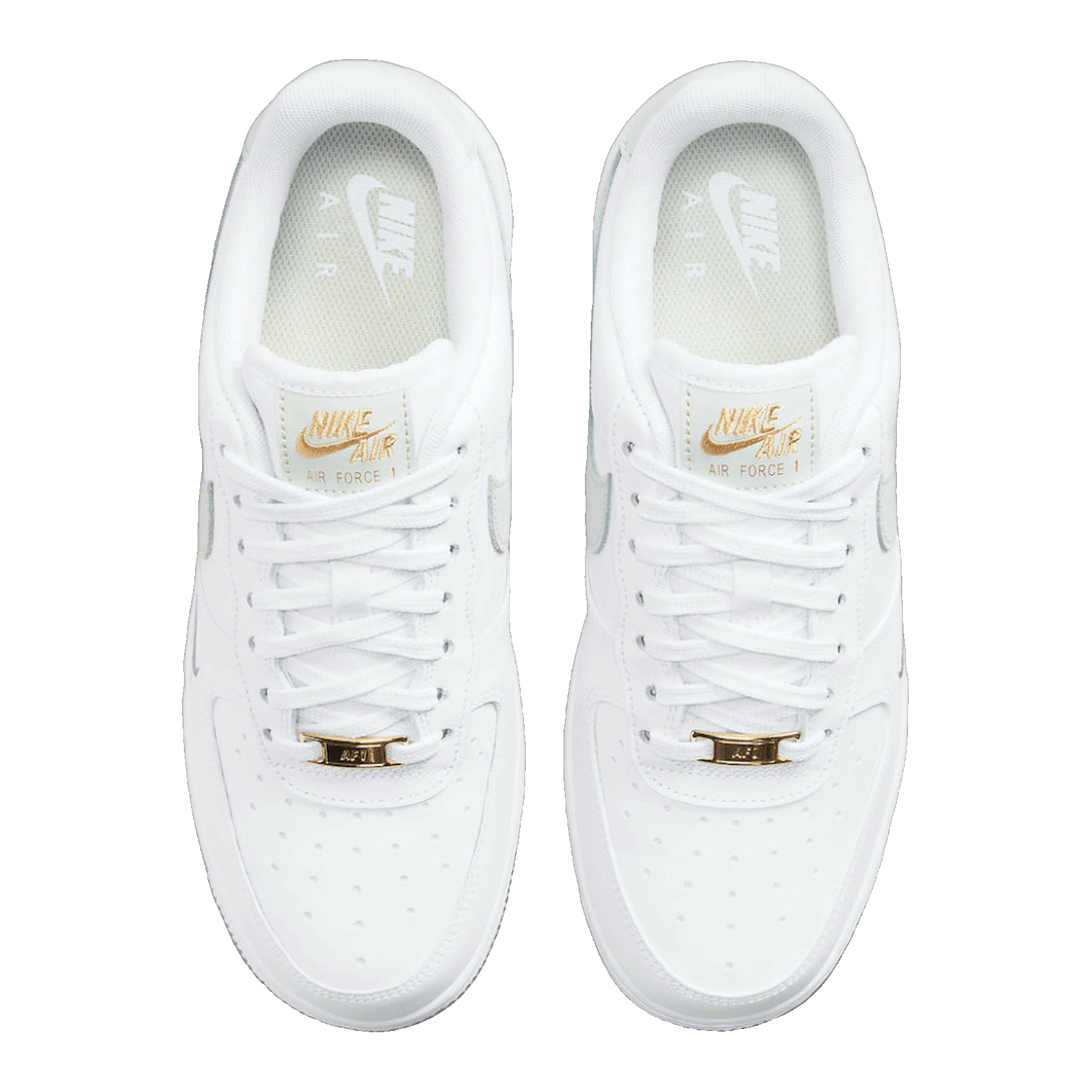 Nike Air Force 1 Low White Grey Gold (W) Oben