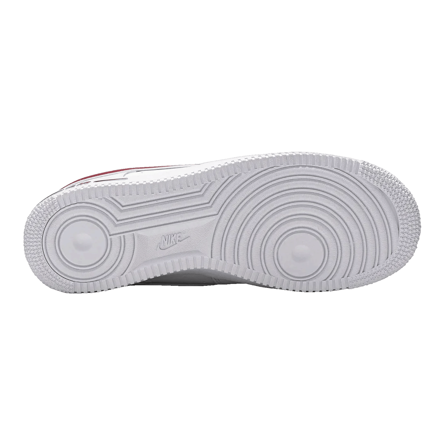 Nike Air Force 1 Low White Gym Red Sohle