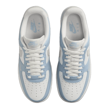 Nike Air Force 1 Low White Light Armory Blue Mini Swoosh (W) Oben