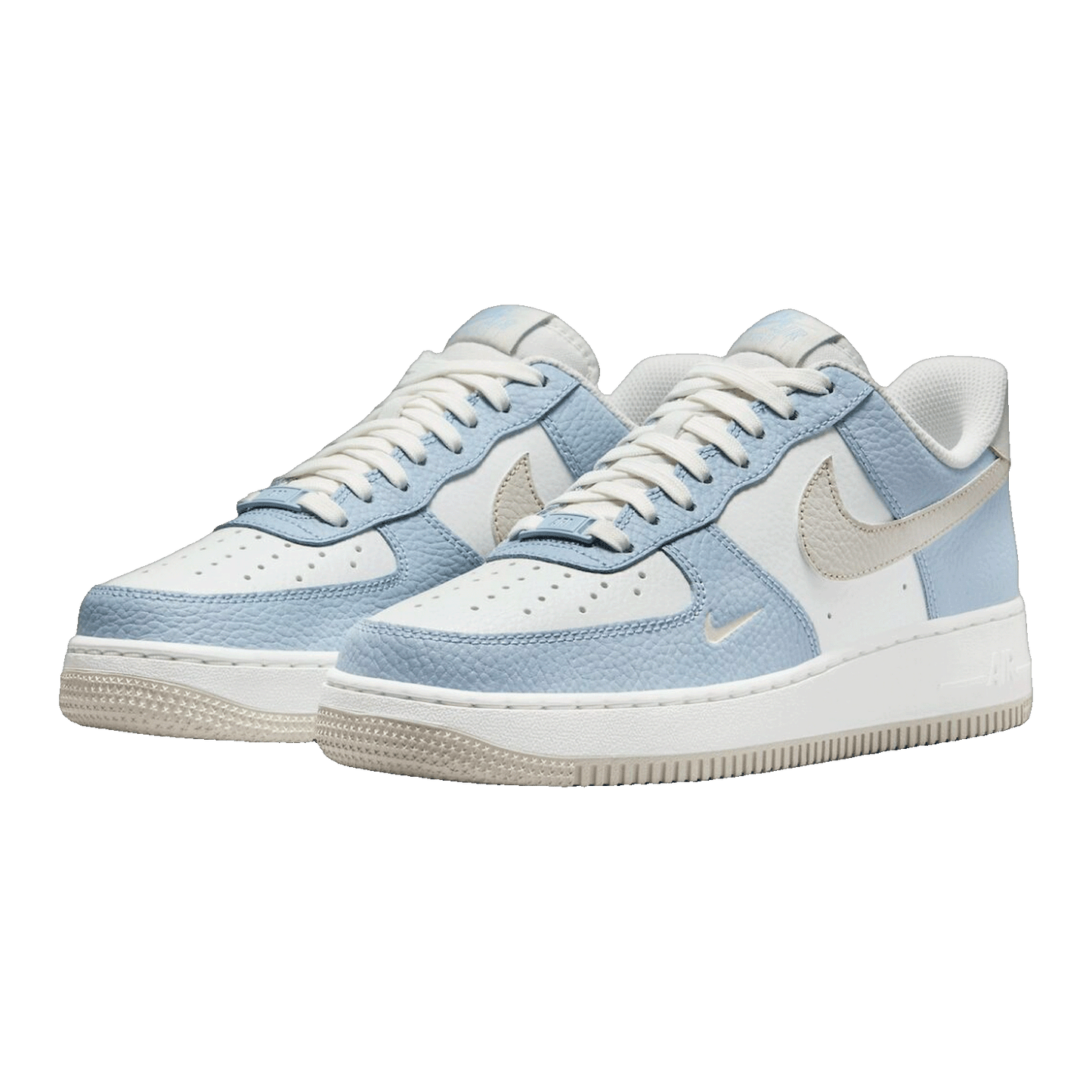 Nike Air Force 1 Low White Light Armory Blue Mini Swoosh (W) Side