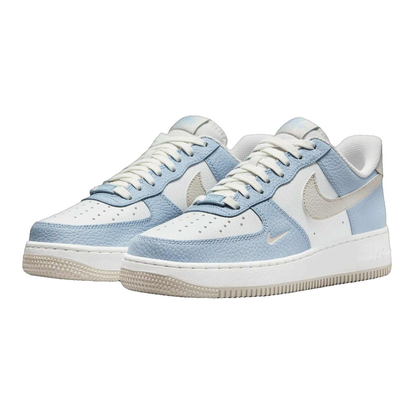 Nike Air Force 1 Low White Light Armory Blue Mini Swoosh (W) Side