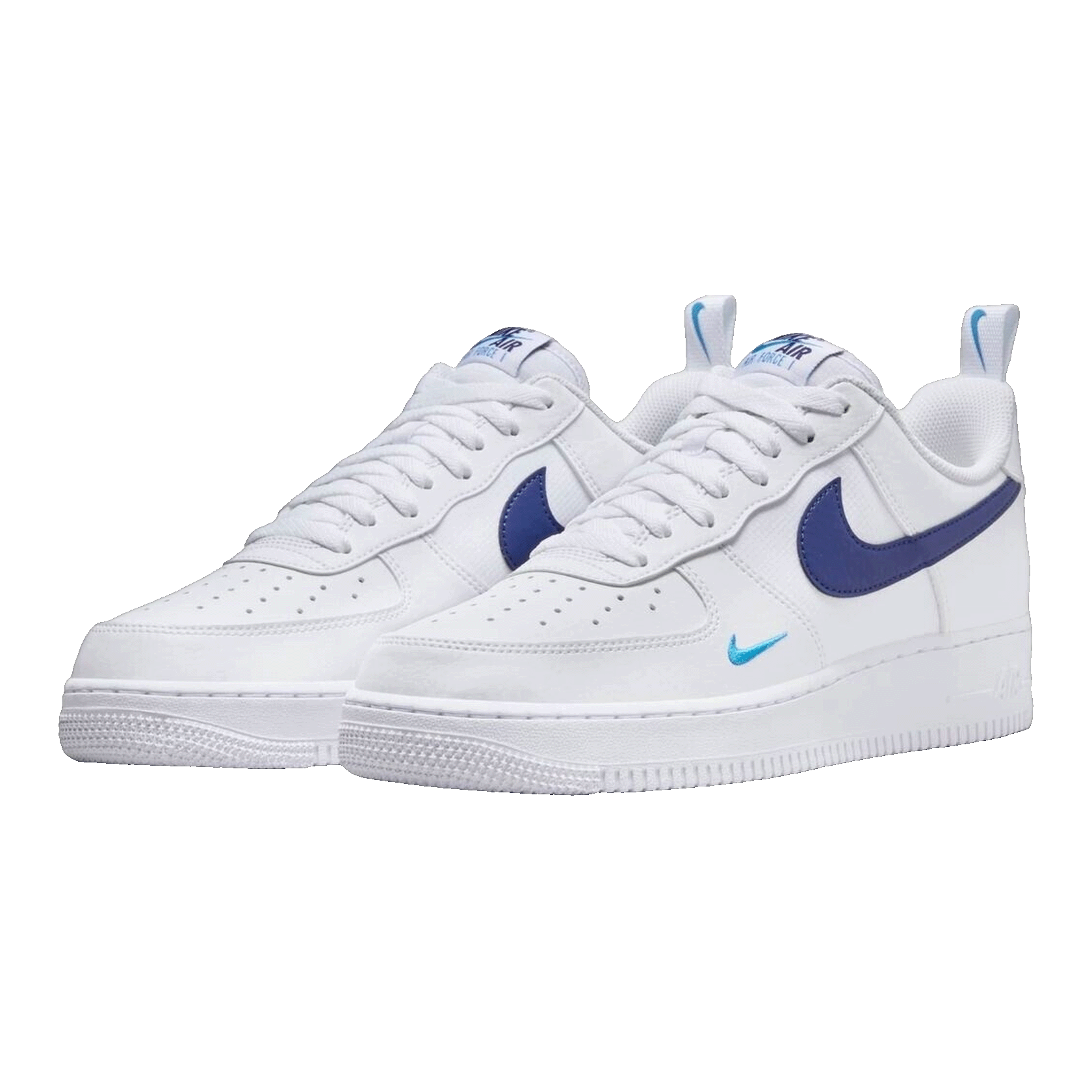 Nike Air Force 1 Low White Light Photo Blue Deep Royal Blue Side