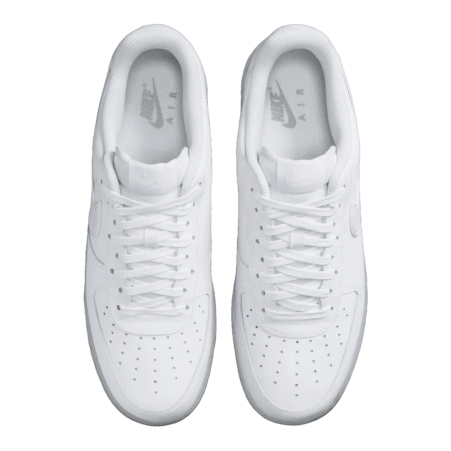 Nike Air Force 1 Low White Light Smoke Grey Sole Oben