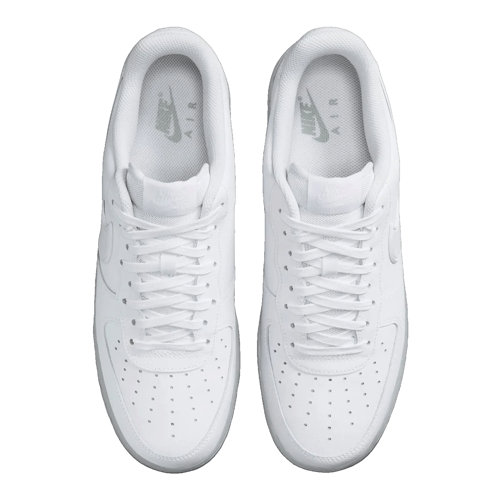 Nike Air Force 1 Low White Light Smoke Grey Sole Oben
