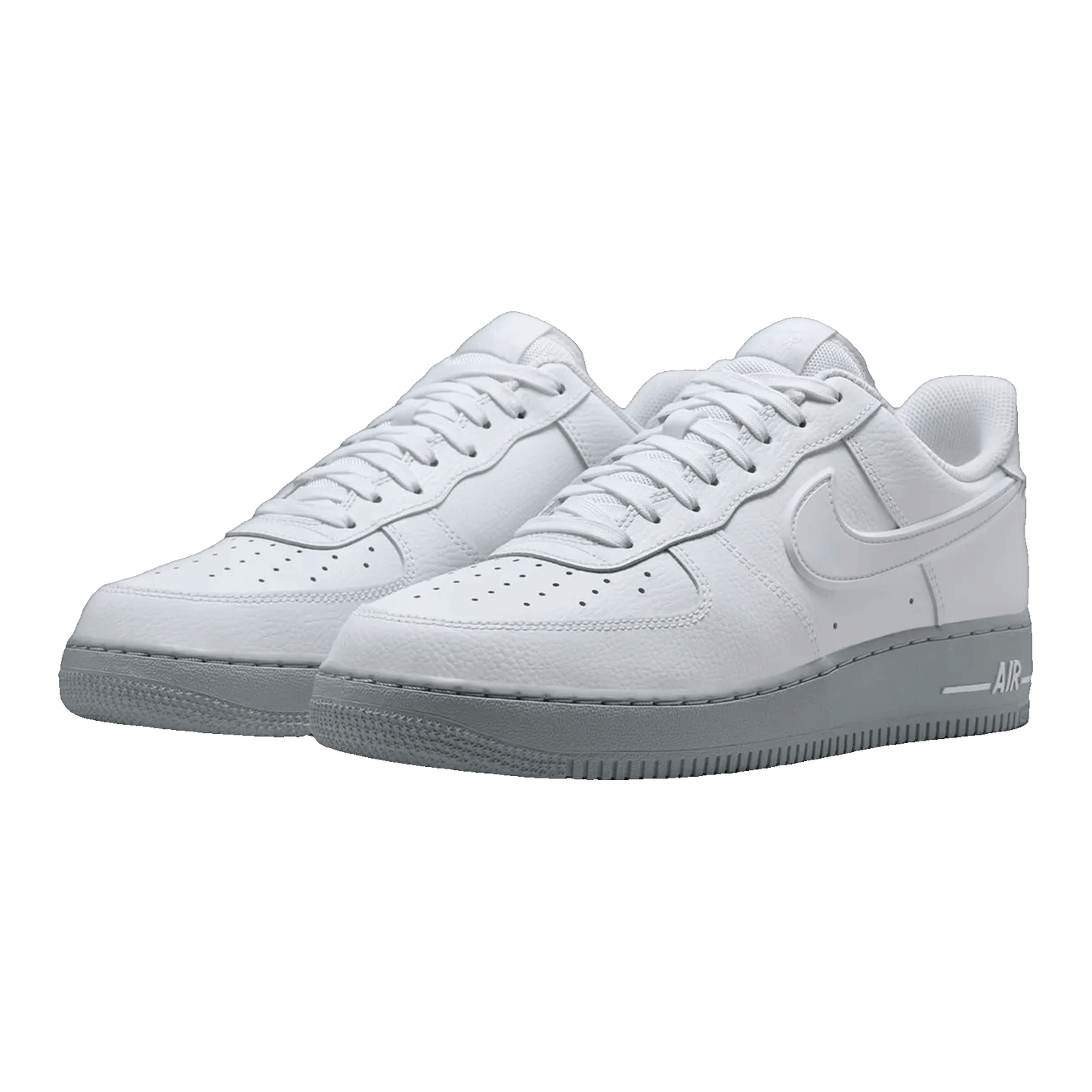 Nike Air Force 1 Low White Light Smoke Grey Sole Side