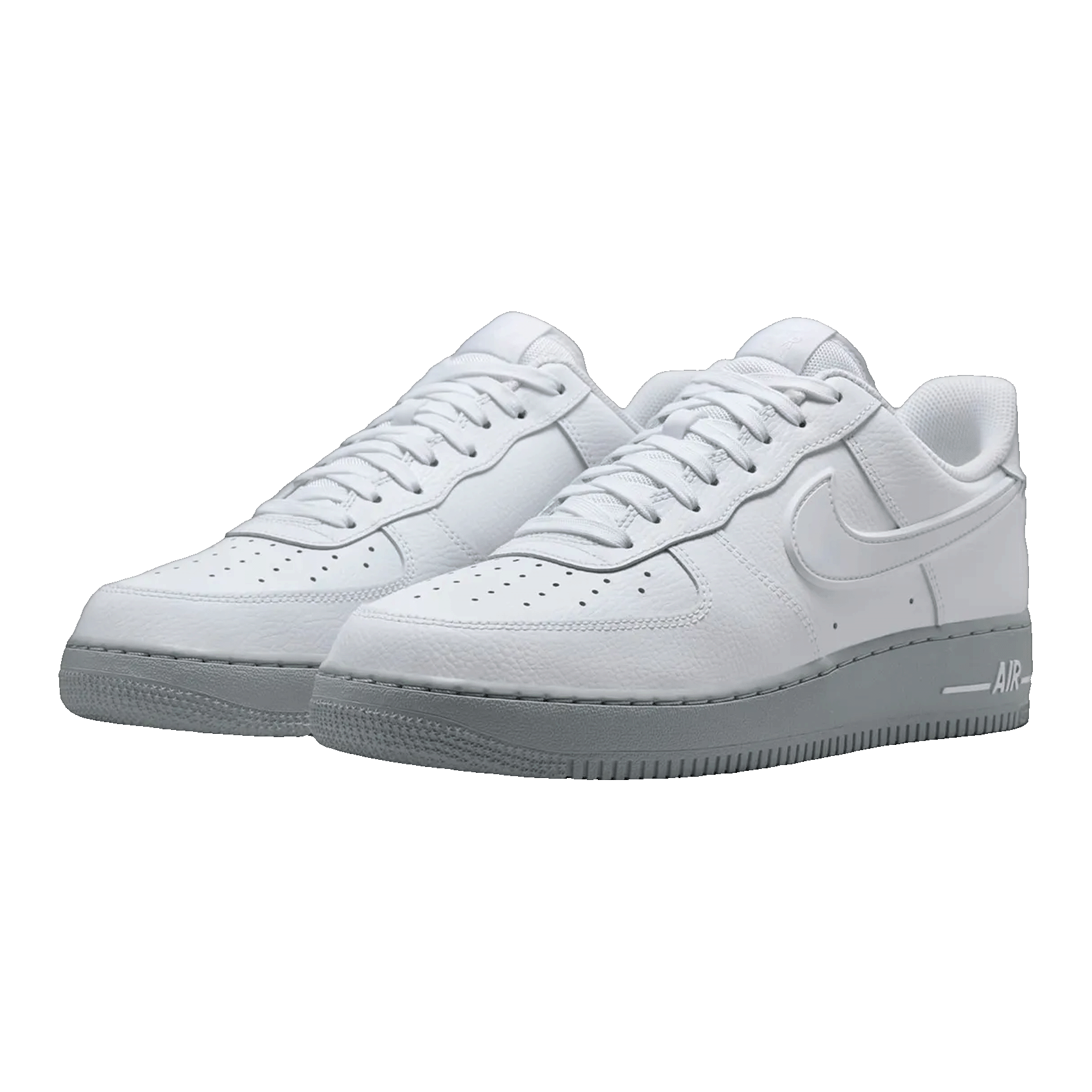 Nike Air Force 1 Low White Light Smoke Grey Sole Side