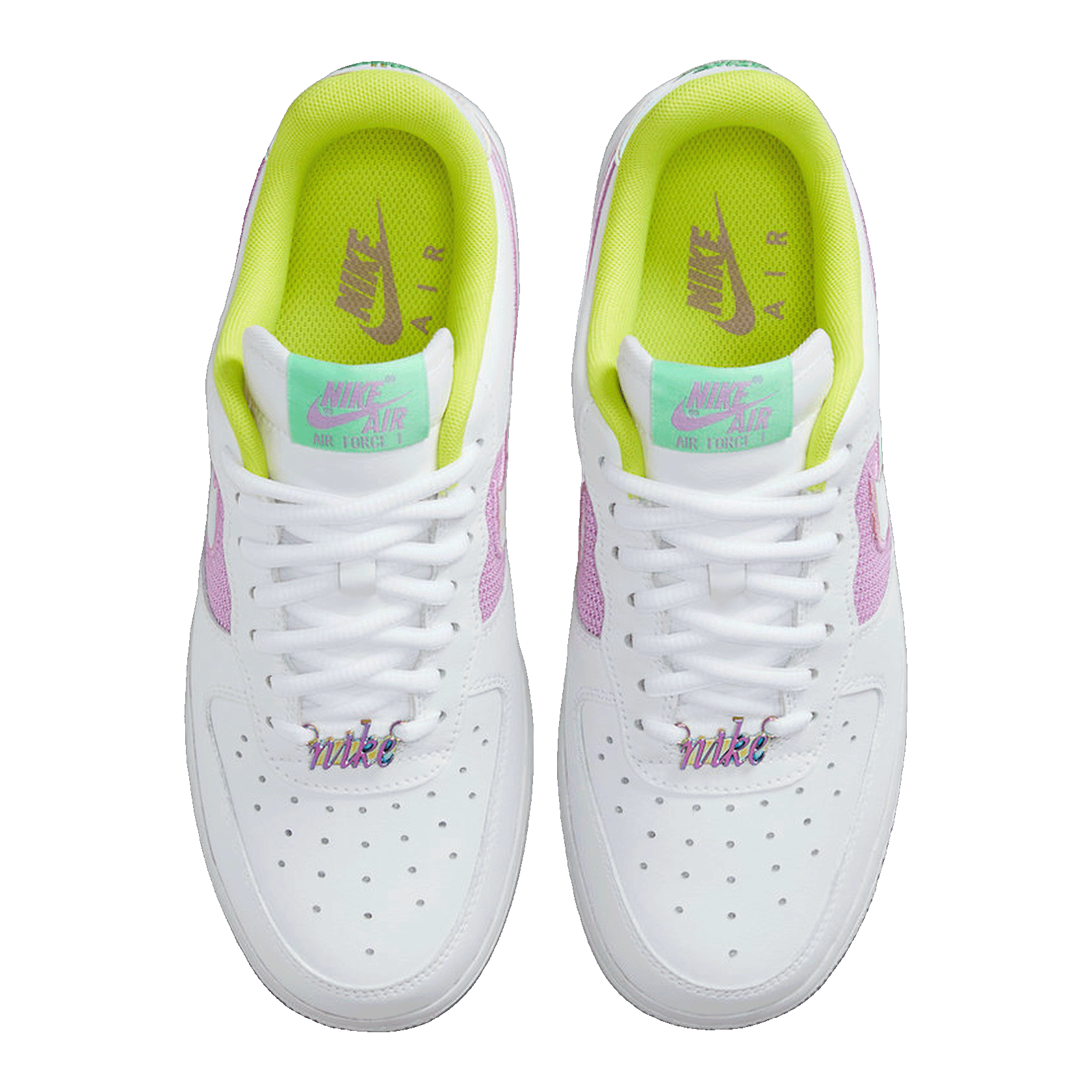 Nike Air Force 1 Low White Multi Pastel (W) Oben
