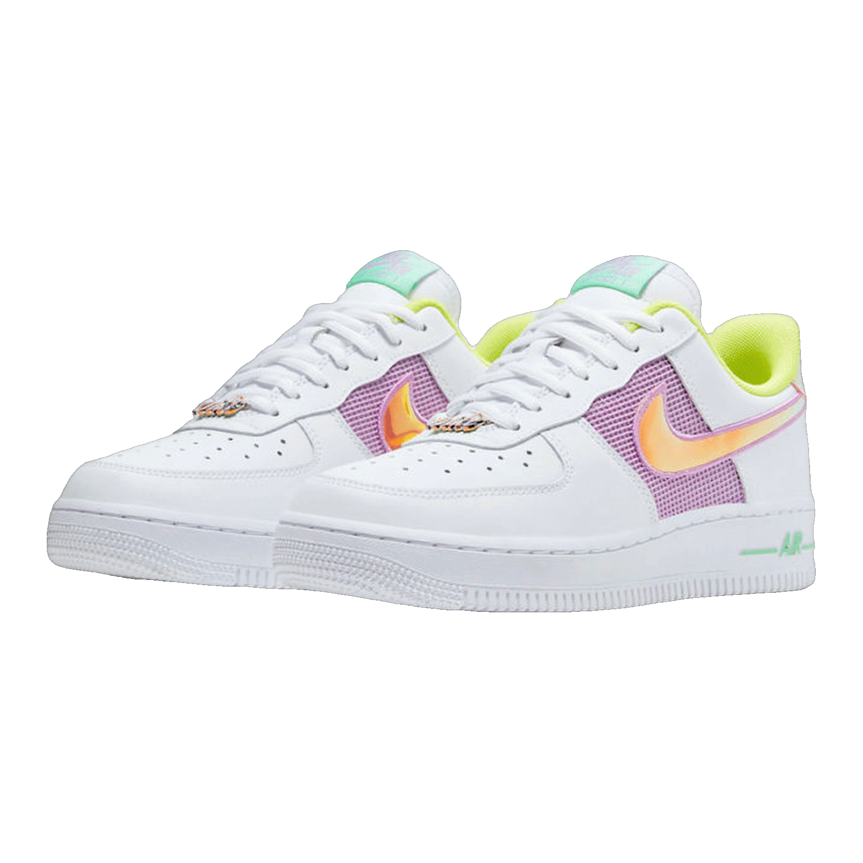 Nike Air Force 1 Low White Multi Pastel (W) Side