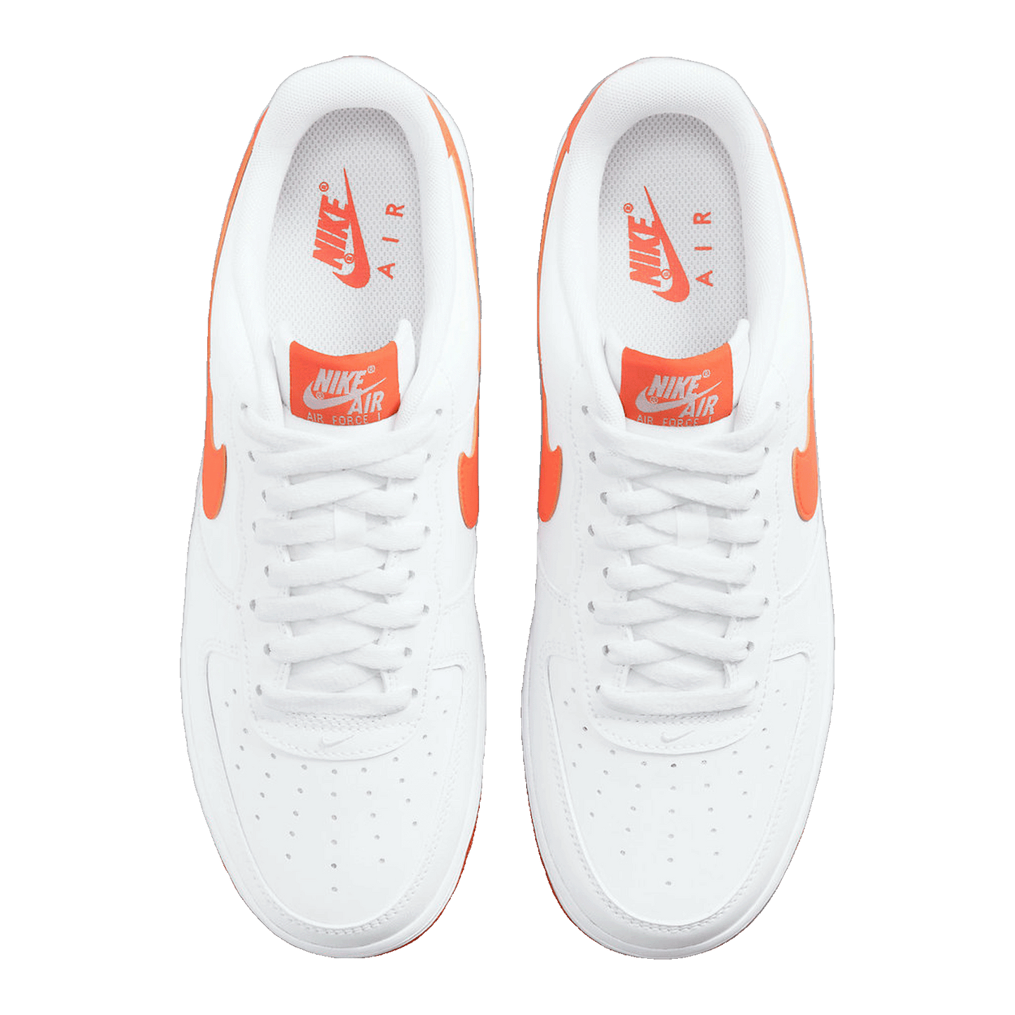 Nike Air Force 1 Low White Orange (2021) Oben
