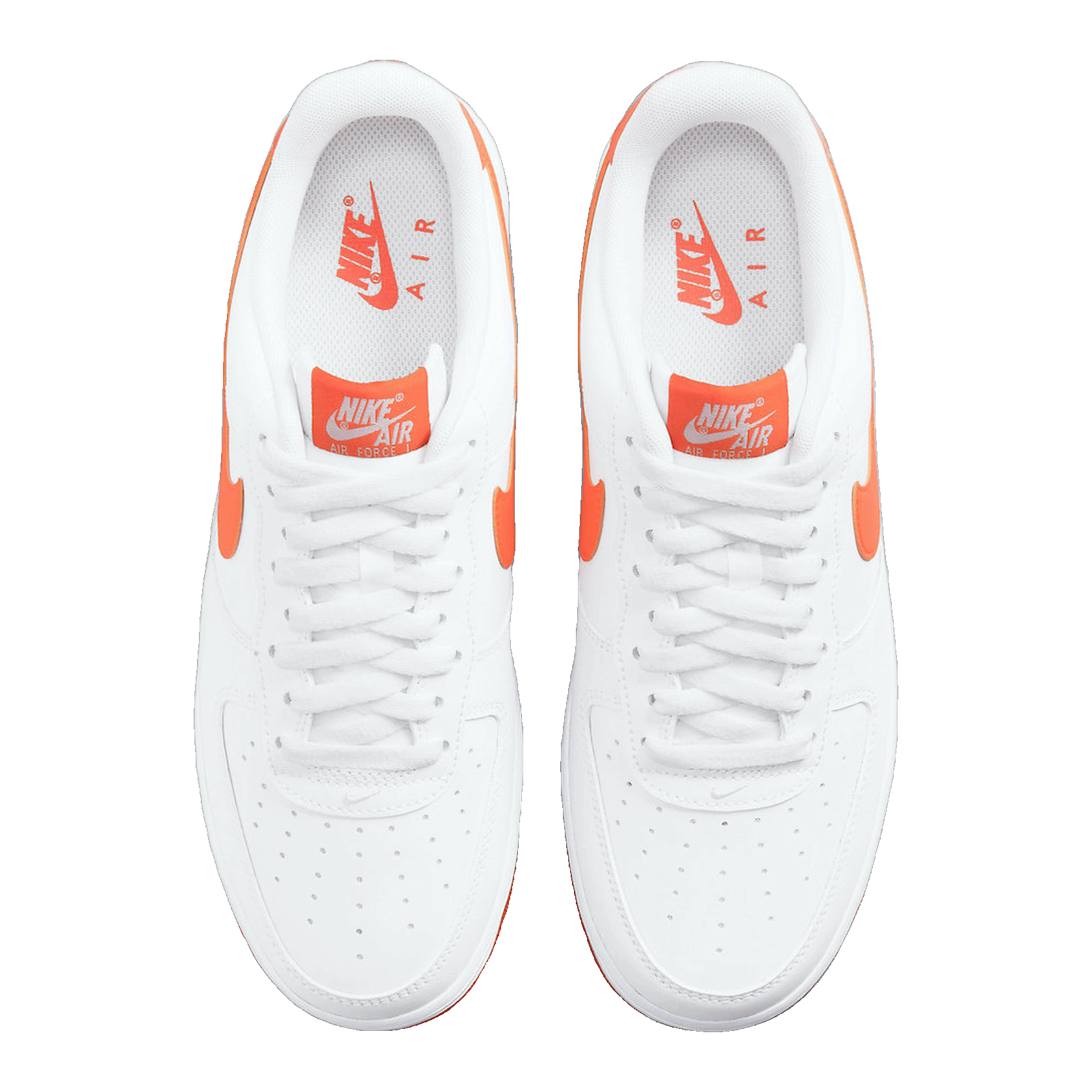 Nike Air Force 1 Low White Orange (2021) Oben