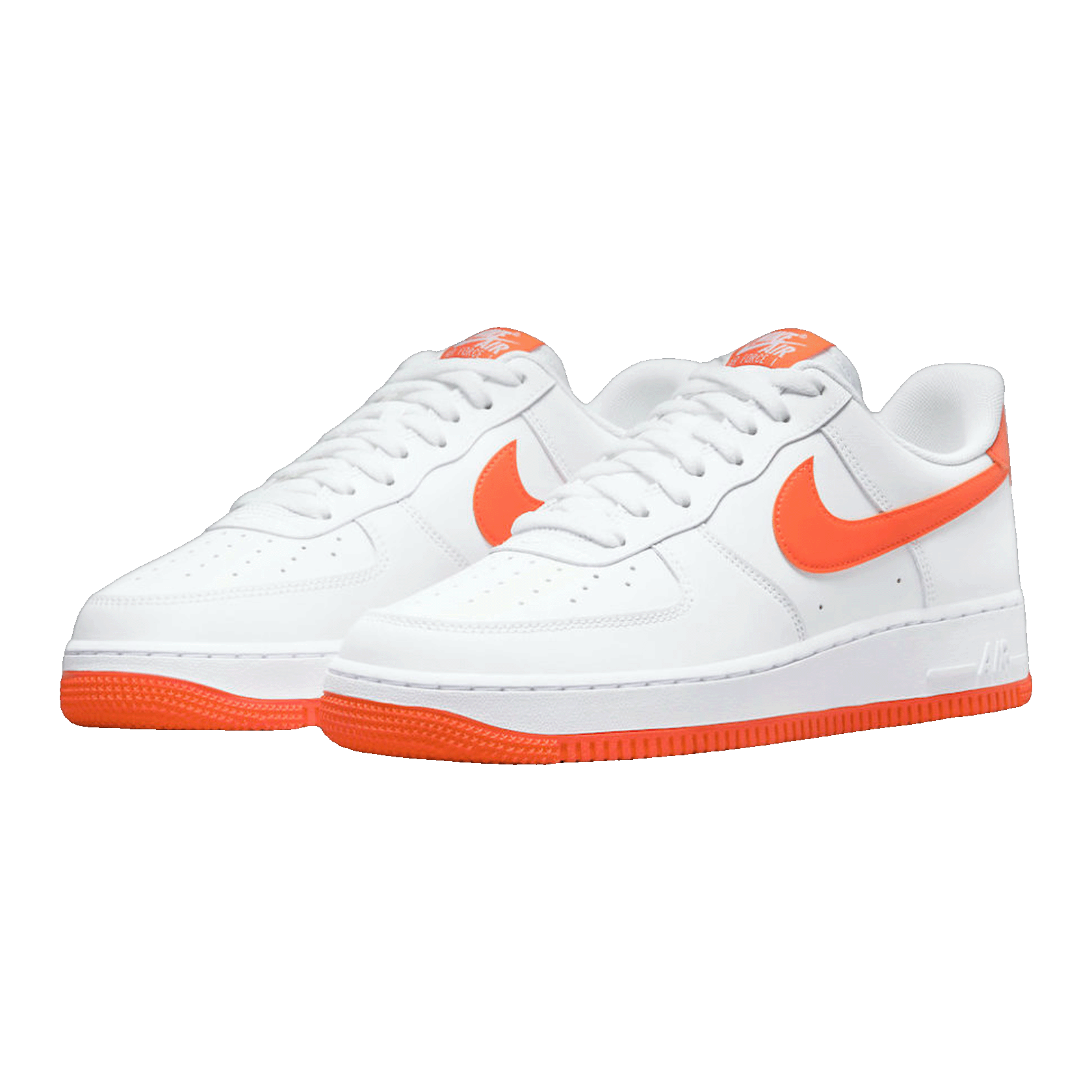 Nike Air Force 1 Low White Orange (2021) Side