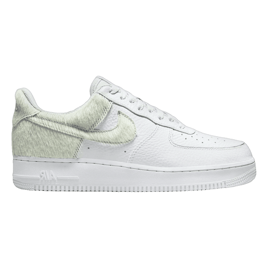 Nike Air Force 1 Low White Pony Hair Heel