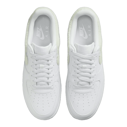 Nike Air Force 1 Low White Pony Hair Heel Oben