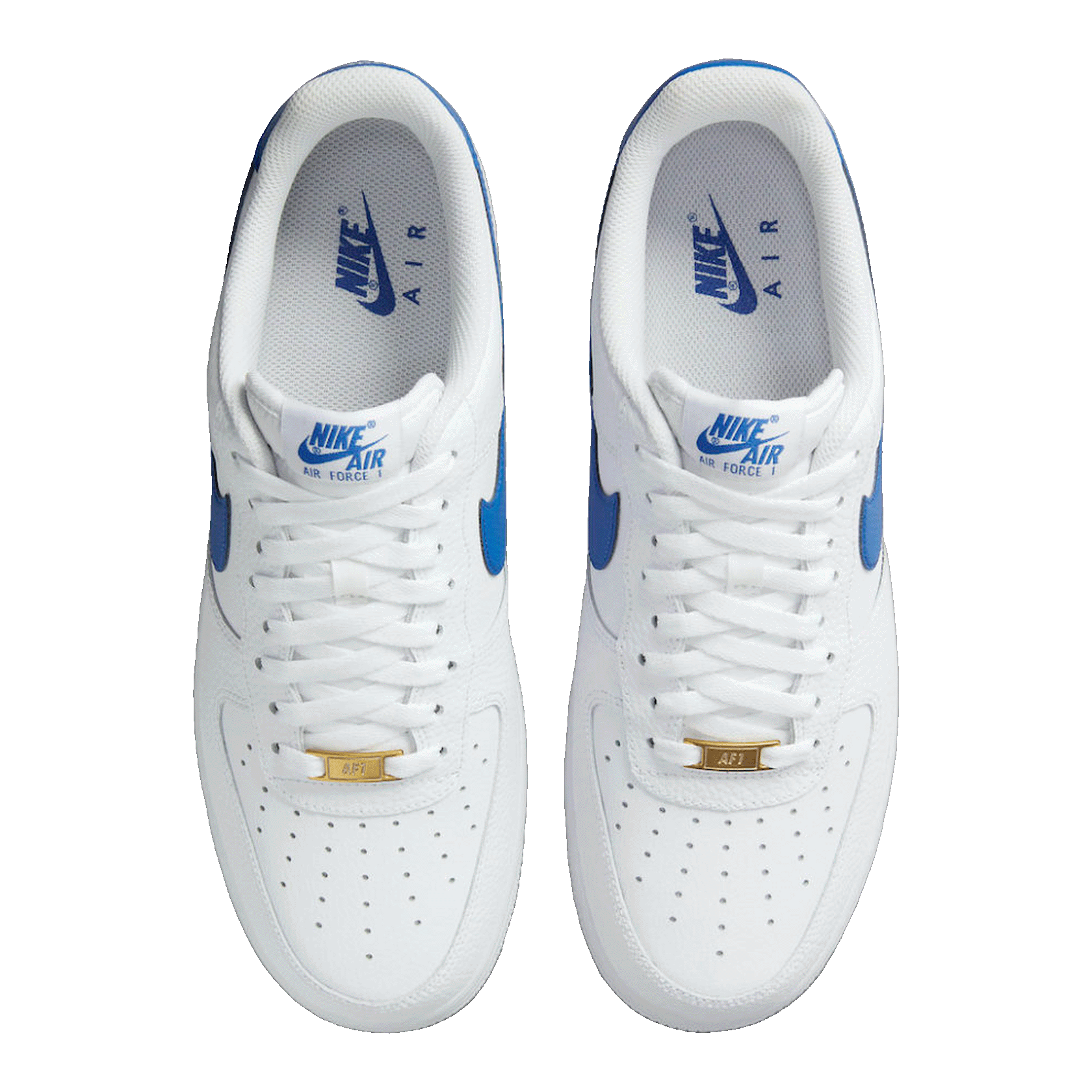 Nike Air Force 1 Low White Royal Blue Oben