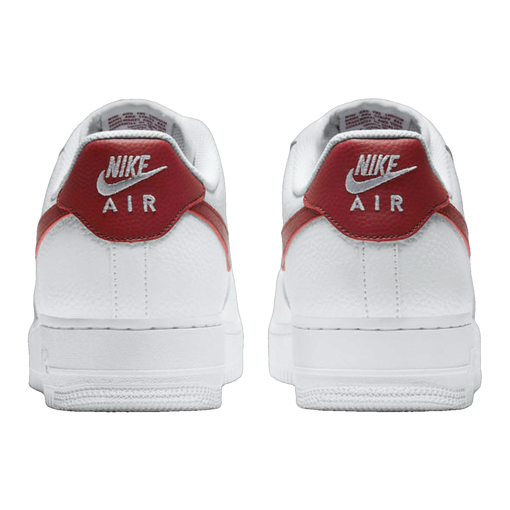 Nike Air Force 1 Low White Team Red Back