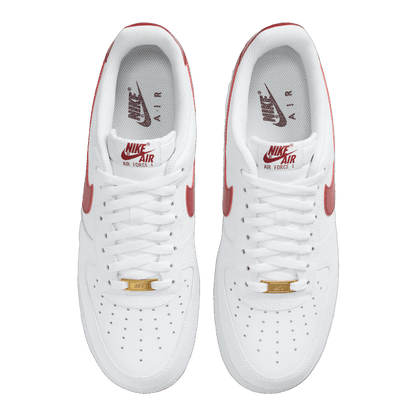 Nike Air Force 1 Low White Team Red Oben